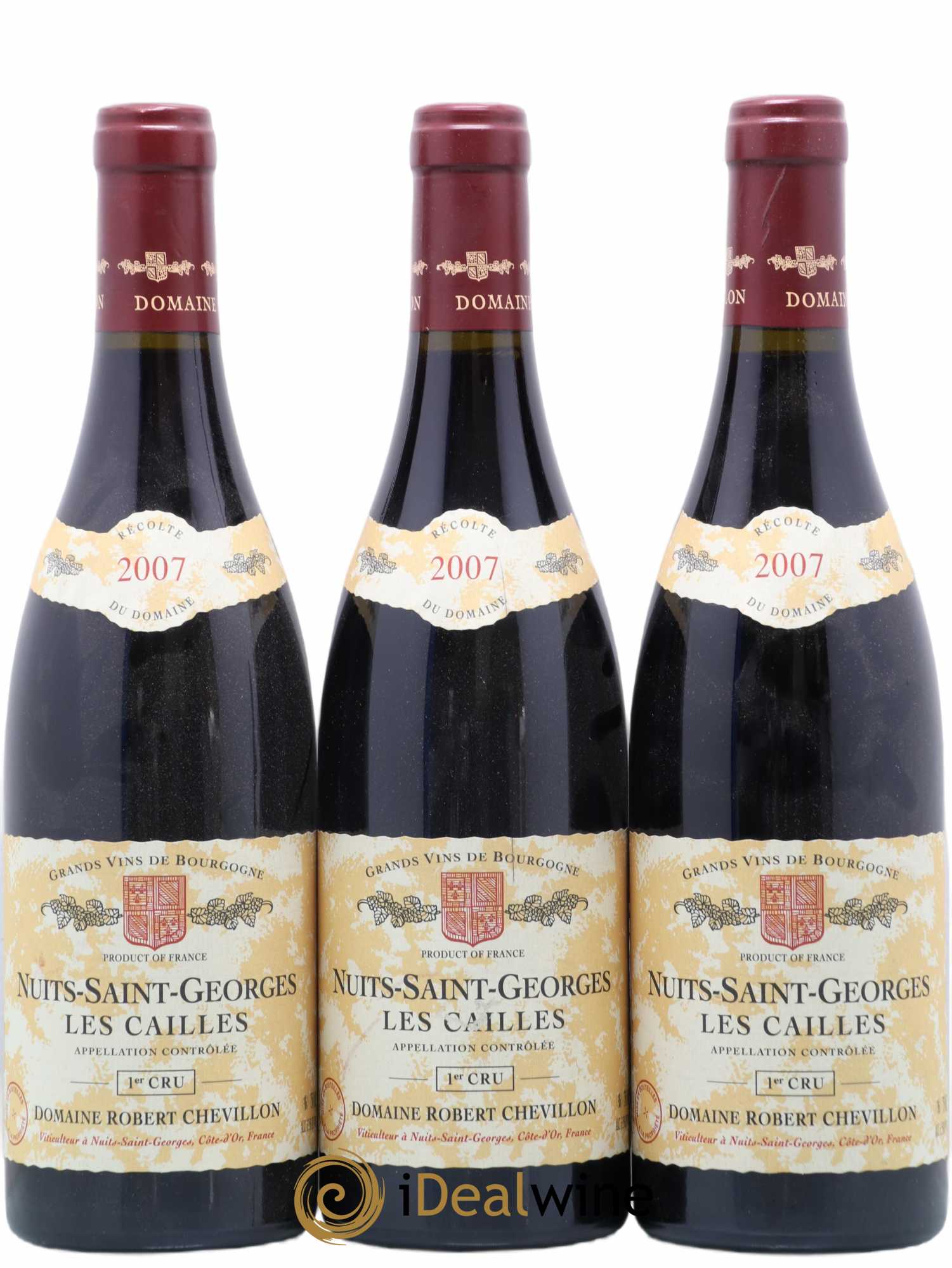 Nuits-Saint-Georges 1er Cru Les Cailles Robert Chevillon Robert Chevillon Les Cailles 2007 - Lotto di 3 bottiglie - 0