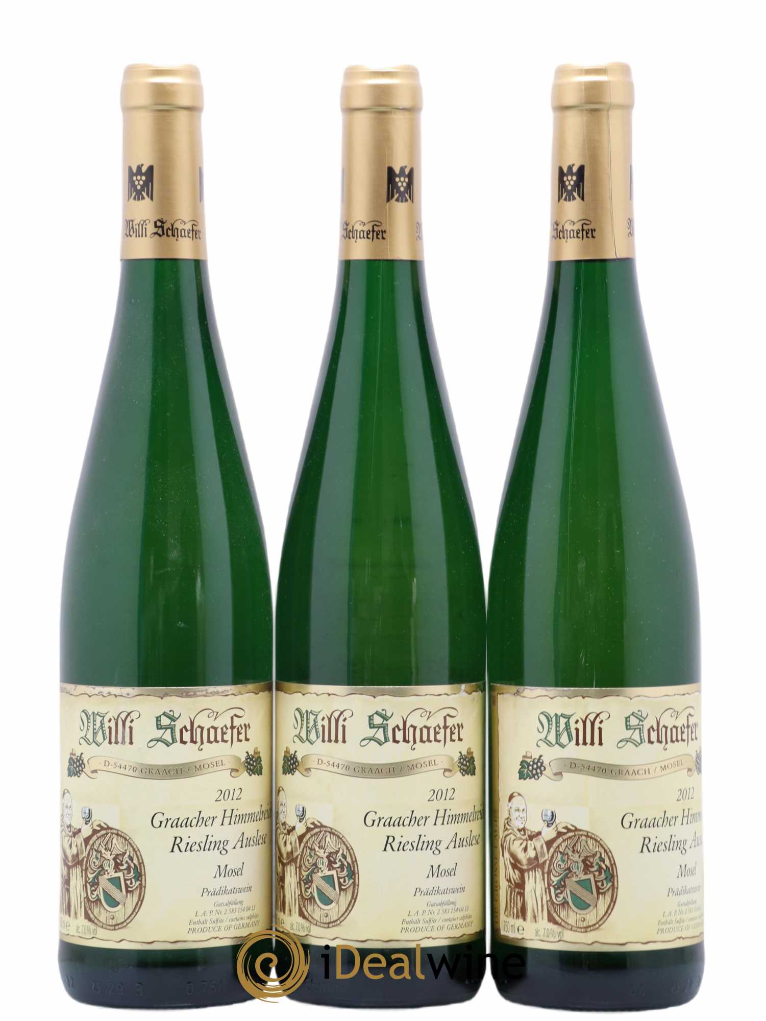 Riesling Willi Schaefer Graacher Himmelreich Auslese 2012 - Posten von 3 Flaschen - 0