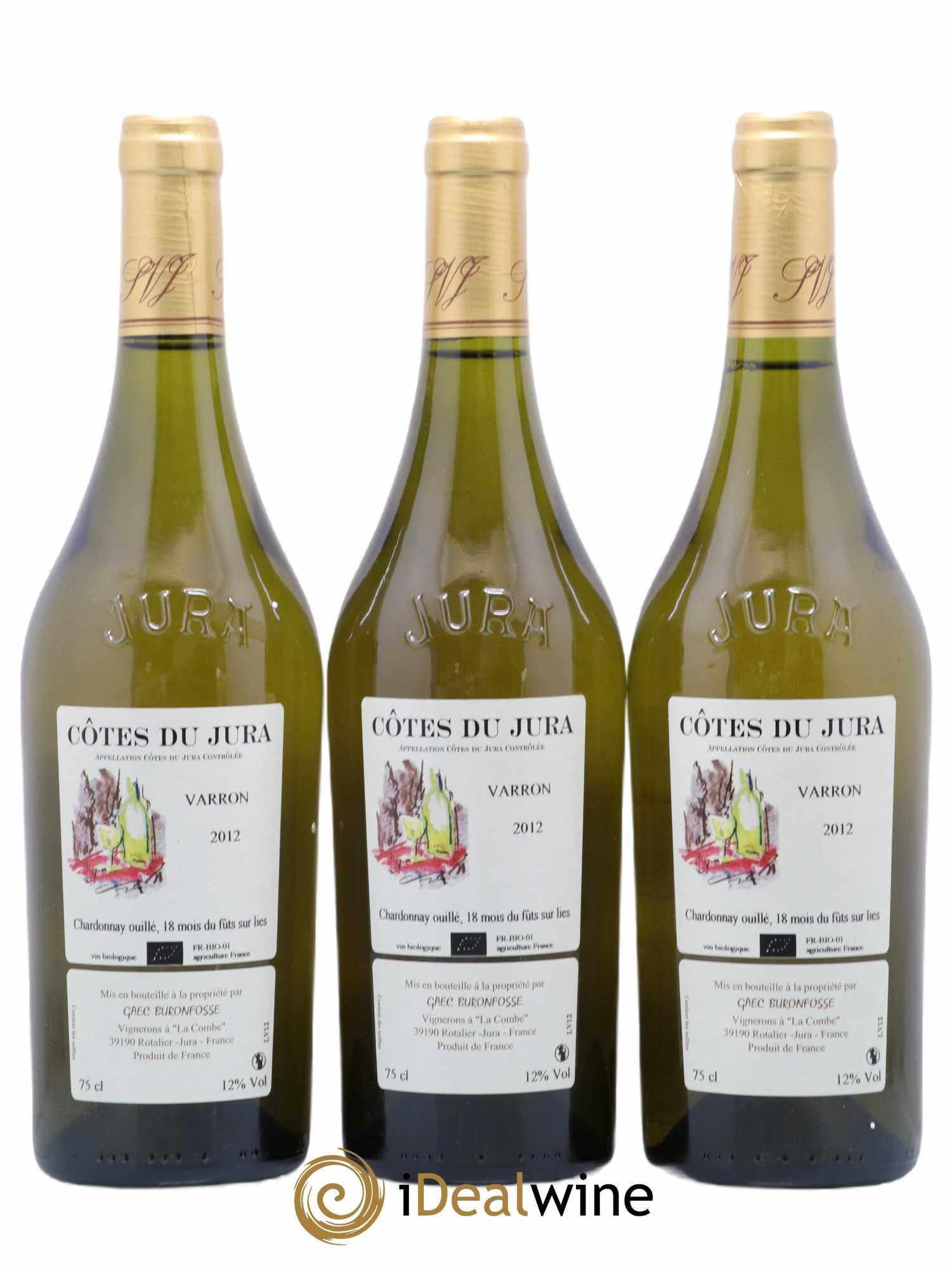 Côtes du Jura Varron Buronfosse 2012 - Lot de 3 bouteilles - 0