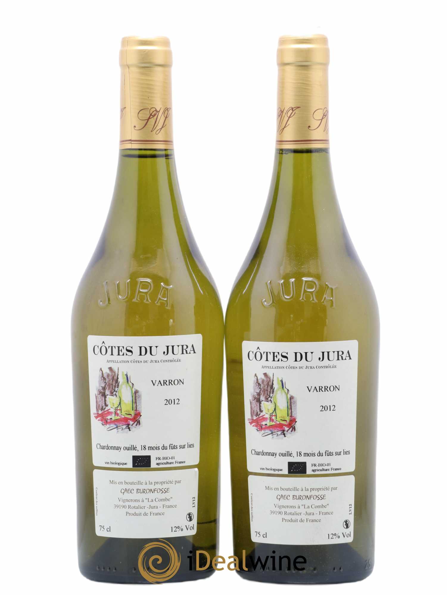 Côtes du Jura Varron Buronfosse 2012 - Lot de 2 bouteilles - 0