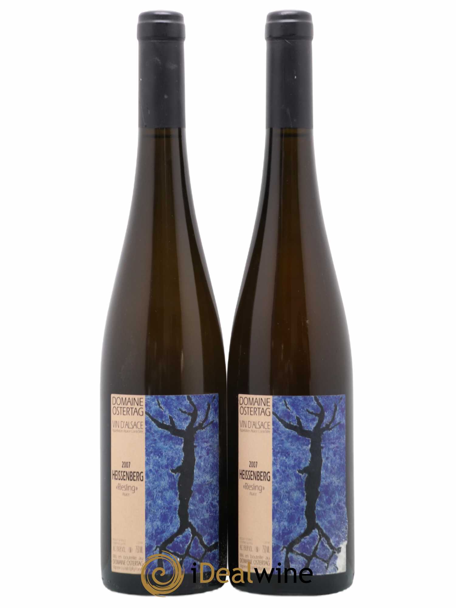 Alsace Riesling Heissenberg Ostertag (Domaine) 2007 - Lot de 2 bouteilles - 0