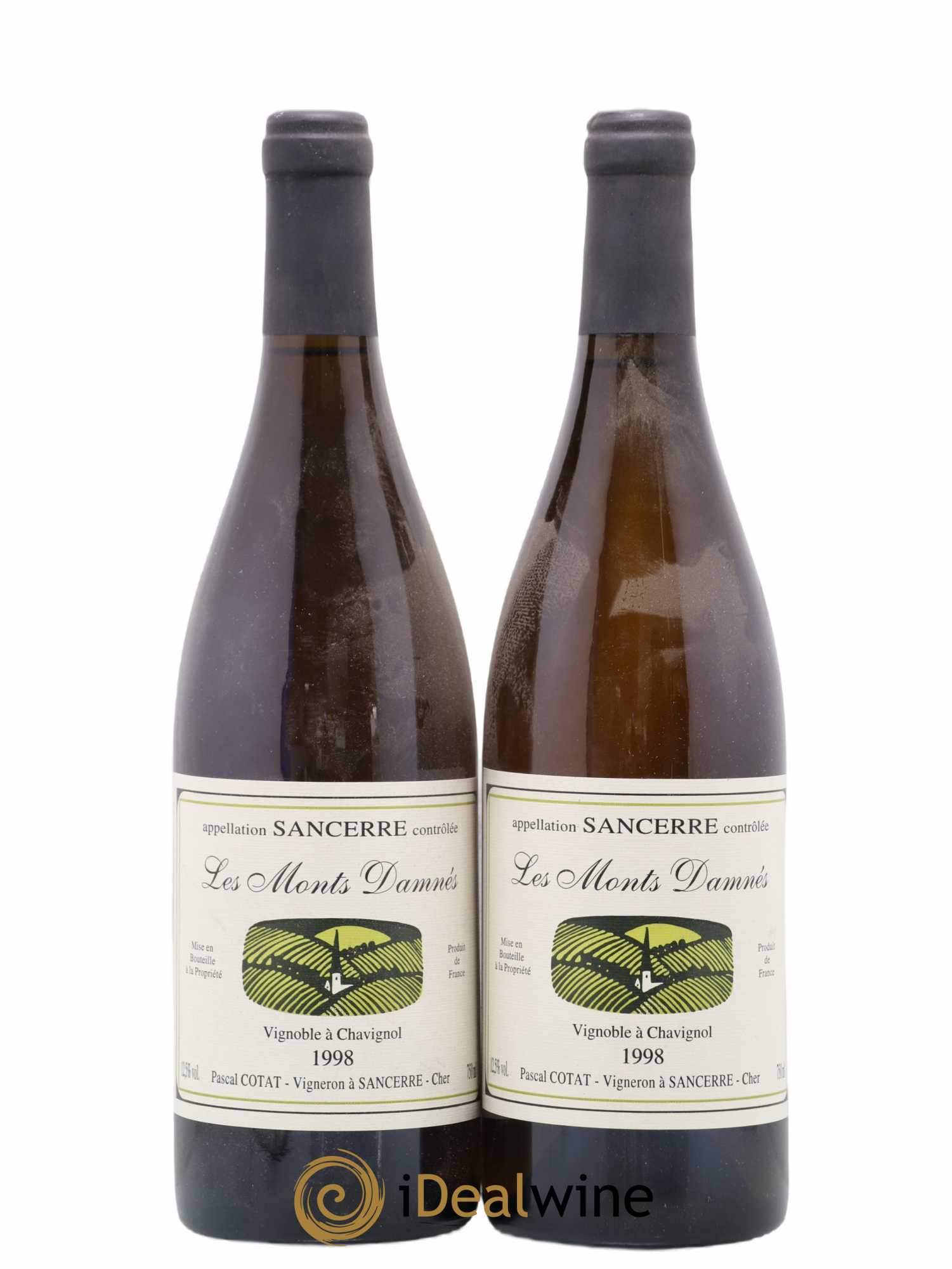 Sancerre Les Monts Damnés Pascal Cotat 1998 - Lot de 2 bouteilles - 0