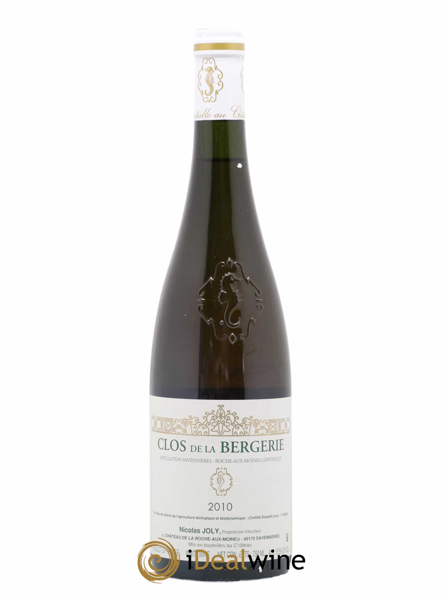 Savennières Roche aux Moines Clos de la Bergerie Vignobles de la Coulée de Serrant - Nicolas Joly 2010 - Lot de 1 bouteille - 0