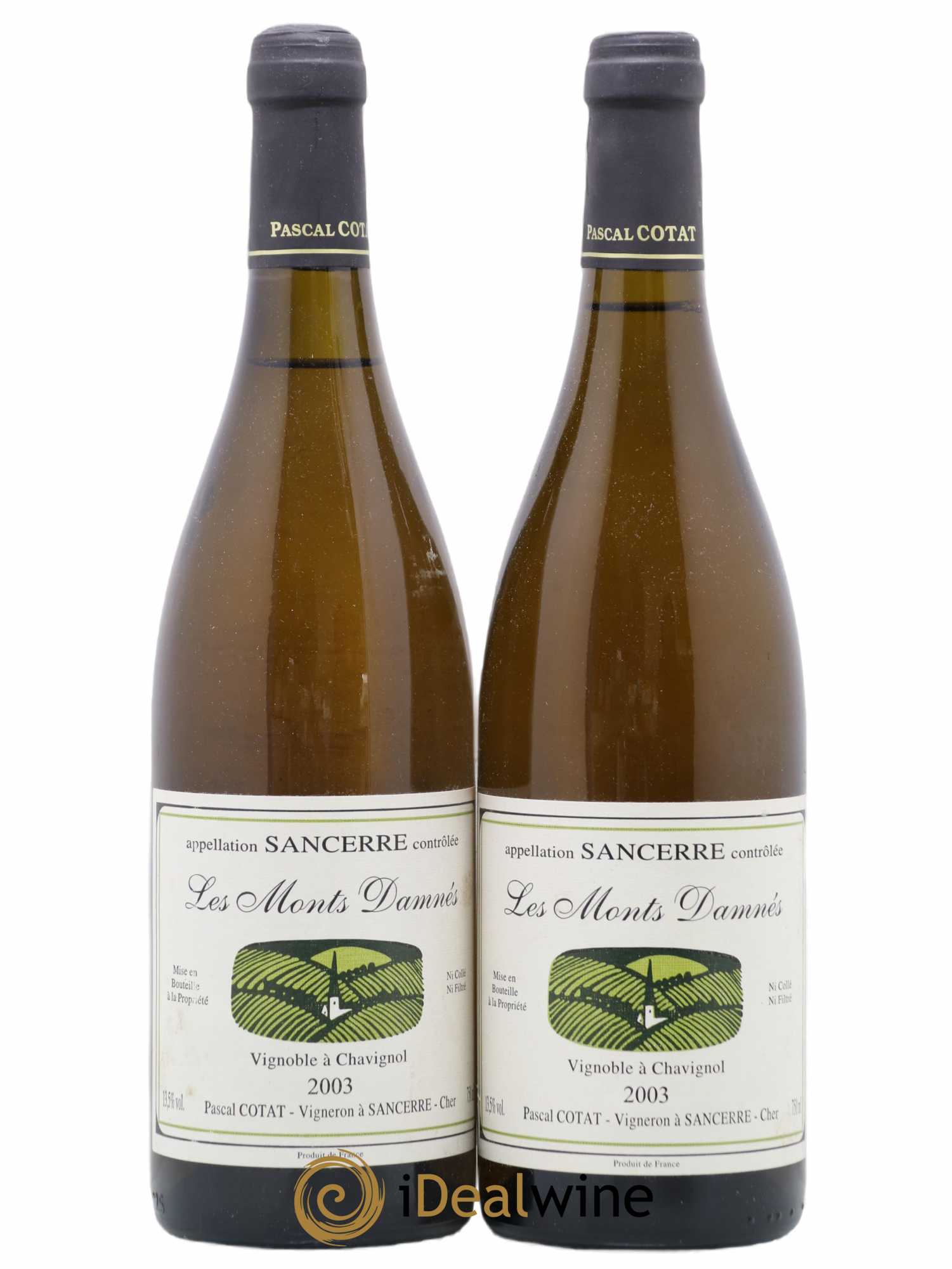 Sancerre Les Monts Damnés Pascal Cotat 2003 - Lot de 2 bouteilles - 0