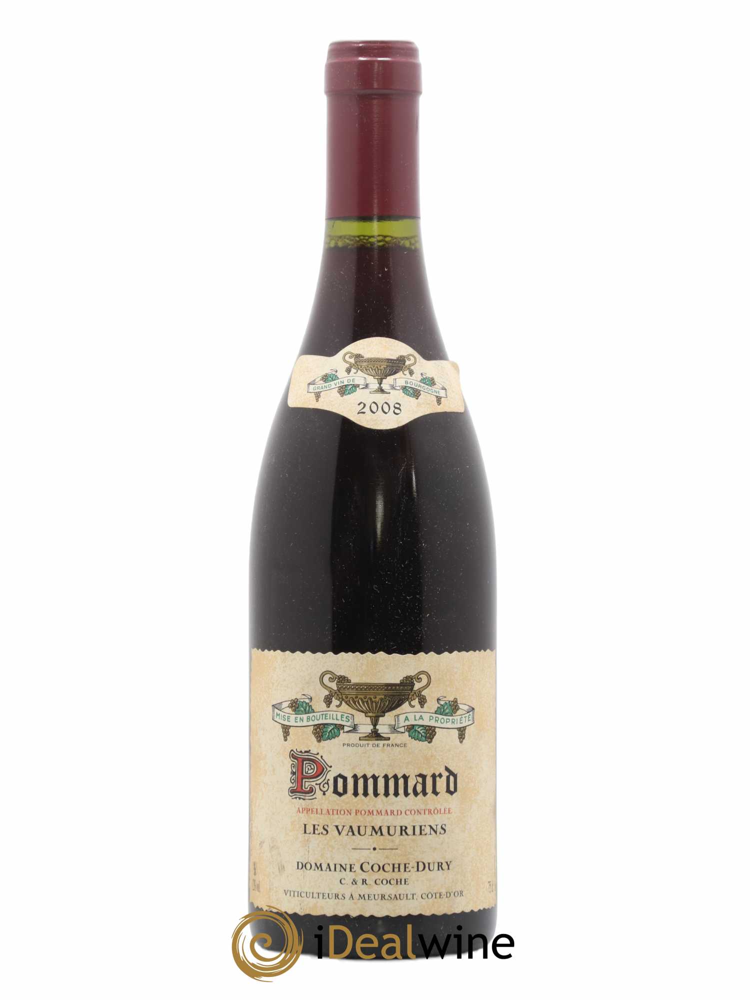 Pommard les Vaumuriens Coche Dury (Domaine) 2008 - Lot de 1 bouteille - 0