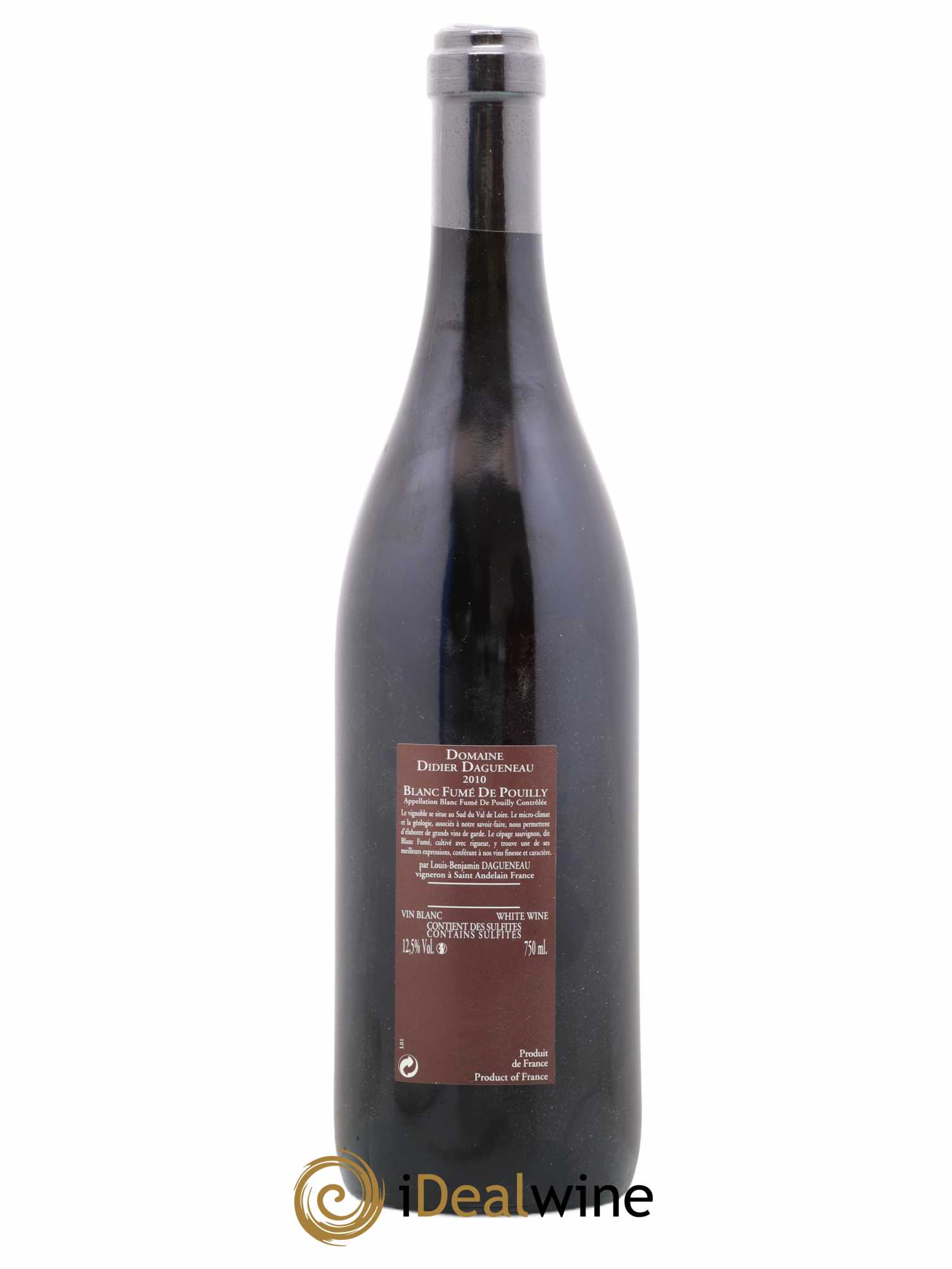 Vin de France (anciennement Pouilly-Fumé) Pur Sang Dagueneau (Domaine Didier - Louis-Benjamin) 2010 - Lot de 1 bouteille - 1
