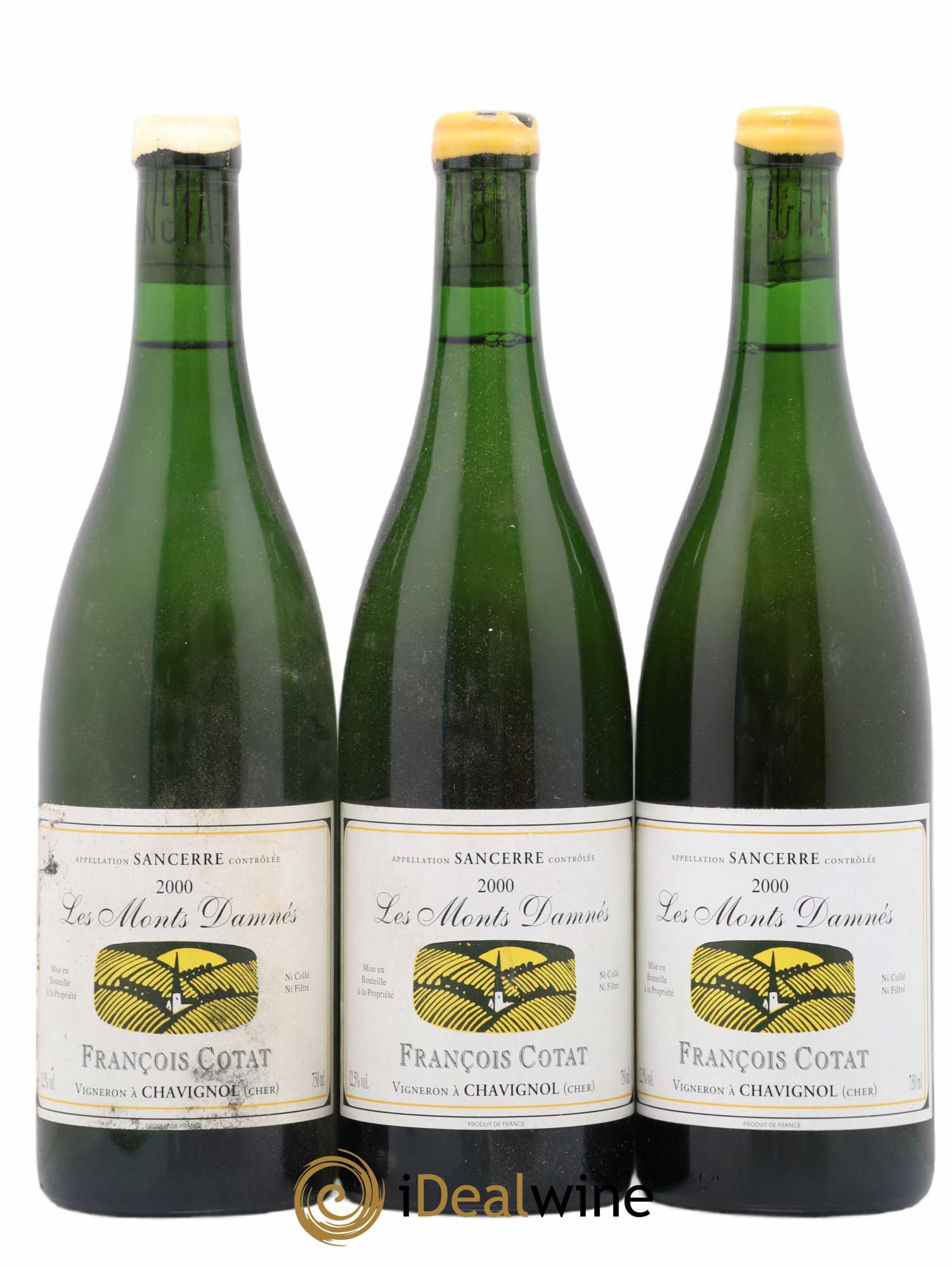 Sancerre Les Monts Damnés François Cotat 2000 - Lot de 3 bouteilles - 0