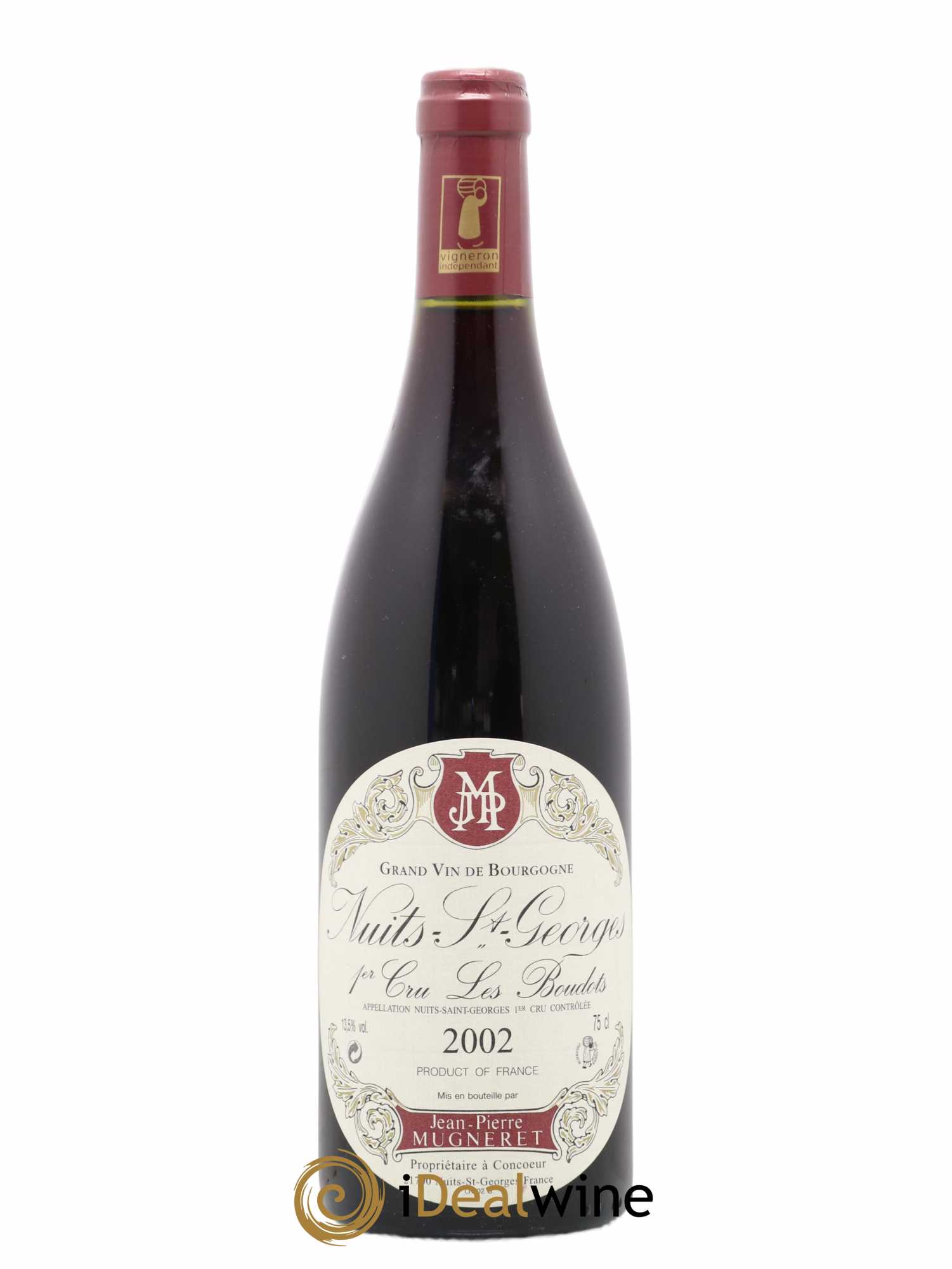 Nuits-Saint-Georges 1er Cru Les Boudots Jean Pierre Mugneret 2002 - Posten von 1 Flasche - 0