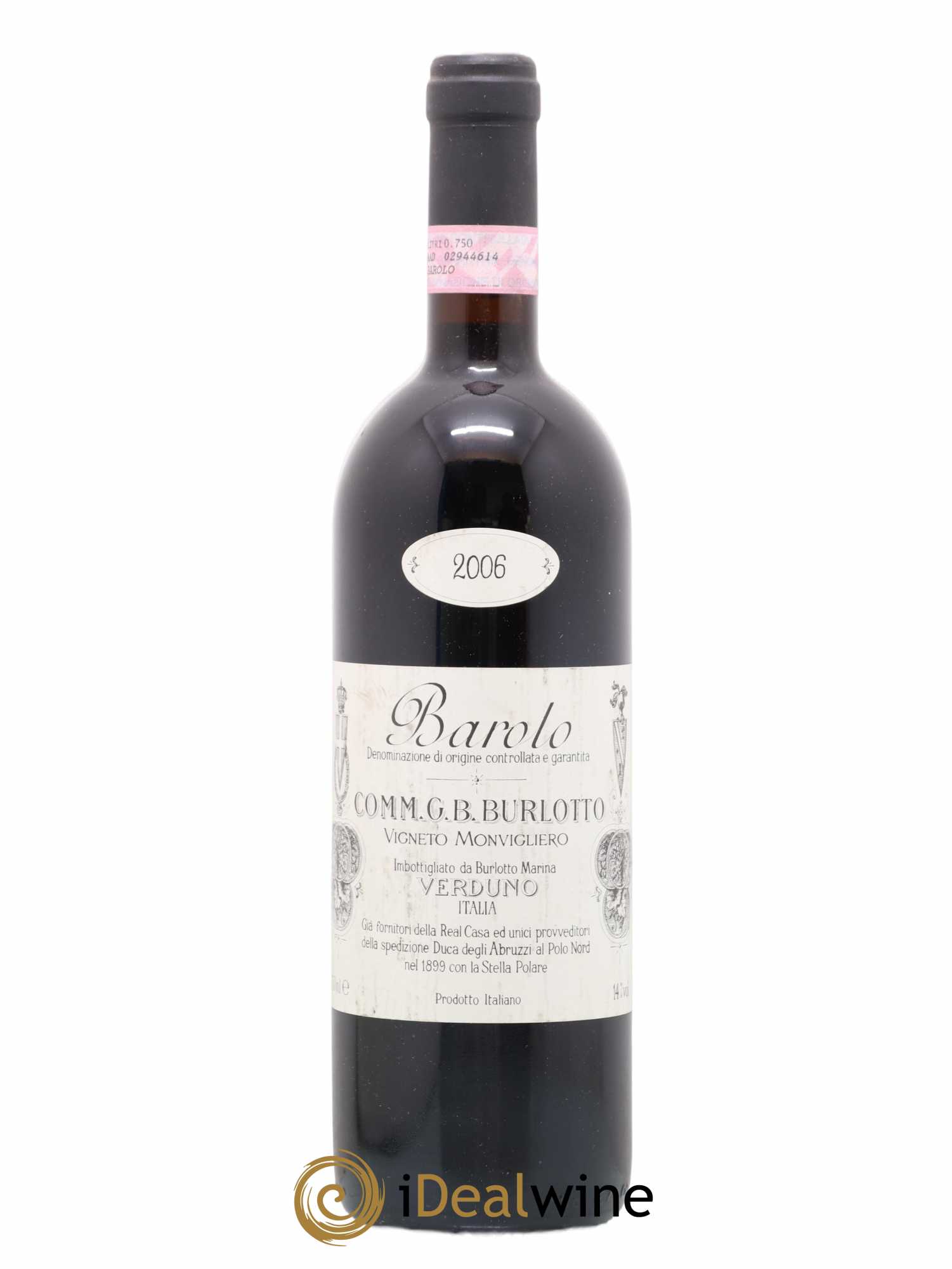 Barolo DOCG Monvigliero Comm. Giovan Battista Burlotto 2006 - Lot de 1 bouteille - 0