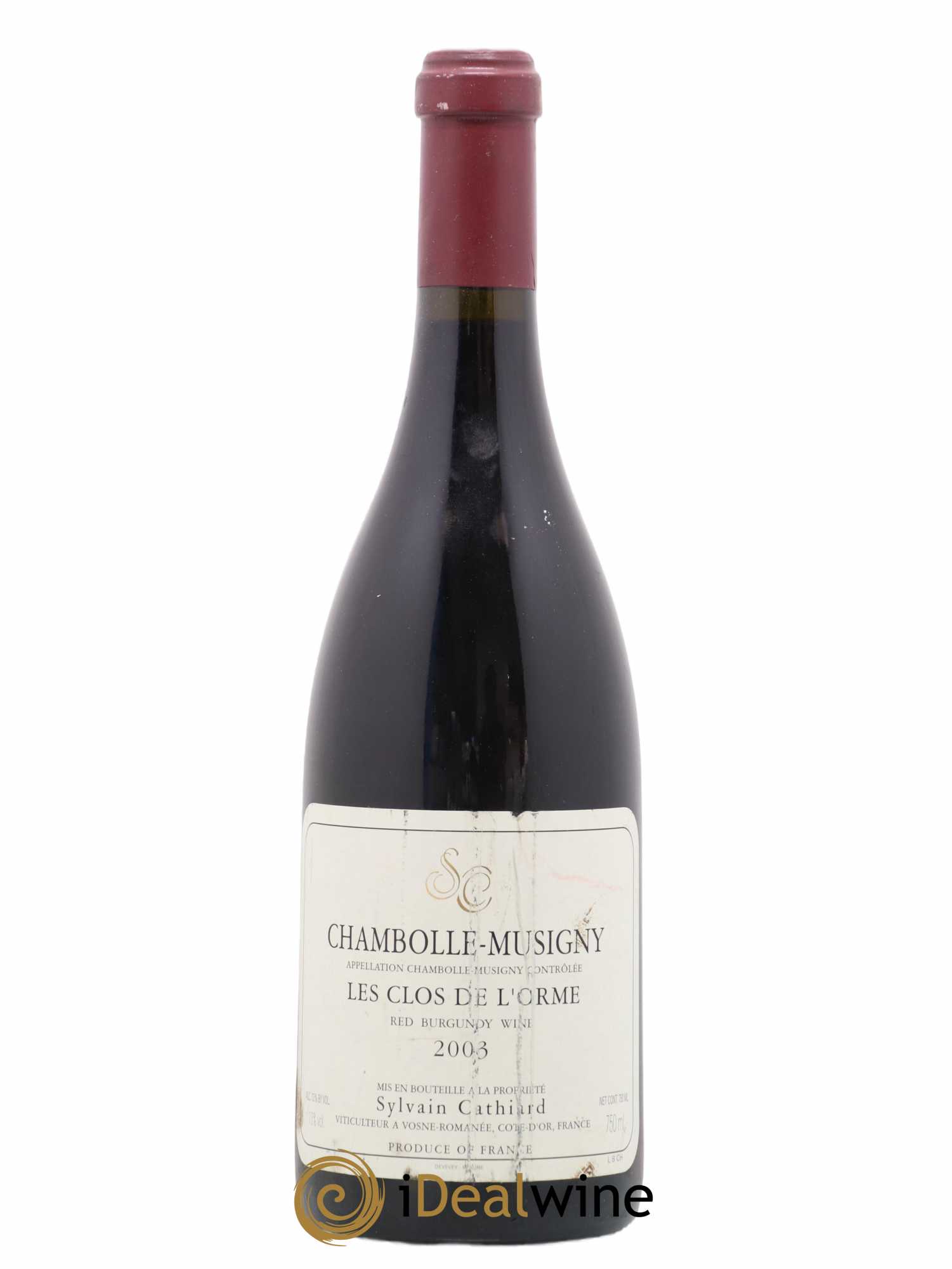 Chambolle-Musigny Les Clos de l'Orme Sylvain Cathiard & Fils 2003 - Lot de 1 bouteille - 0