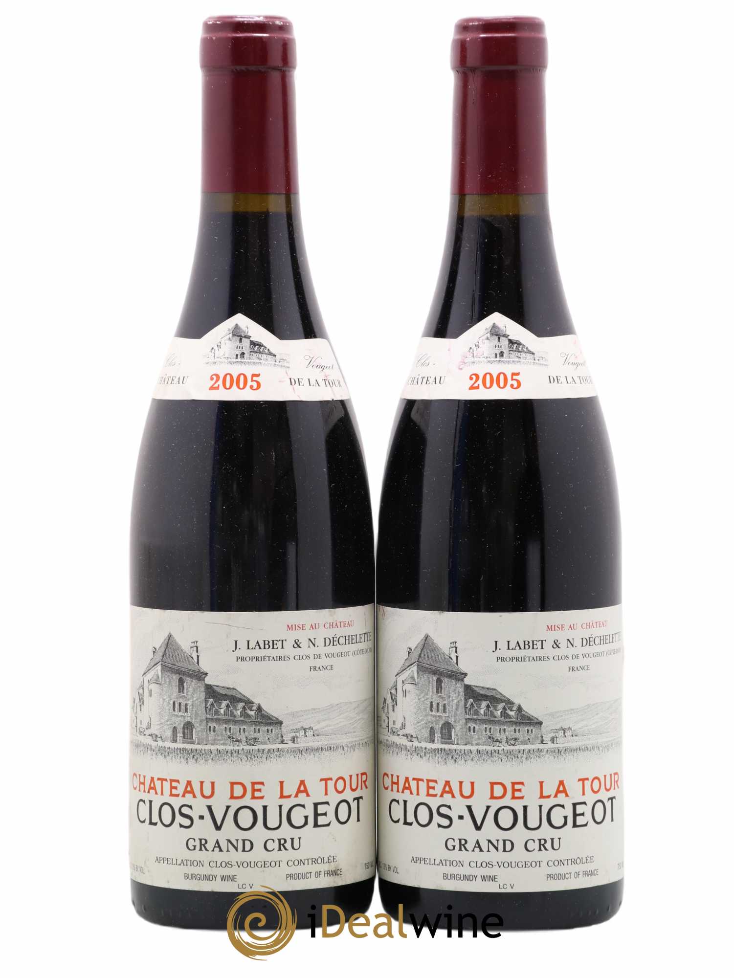 Clos de Vougeot Grand Cru Château de La Tour 2005 - Lot de 2 bouteilles - 0