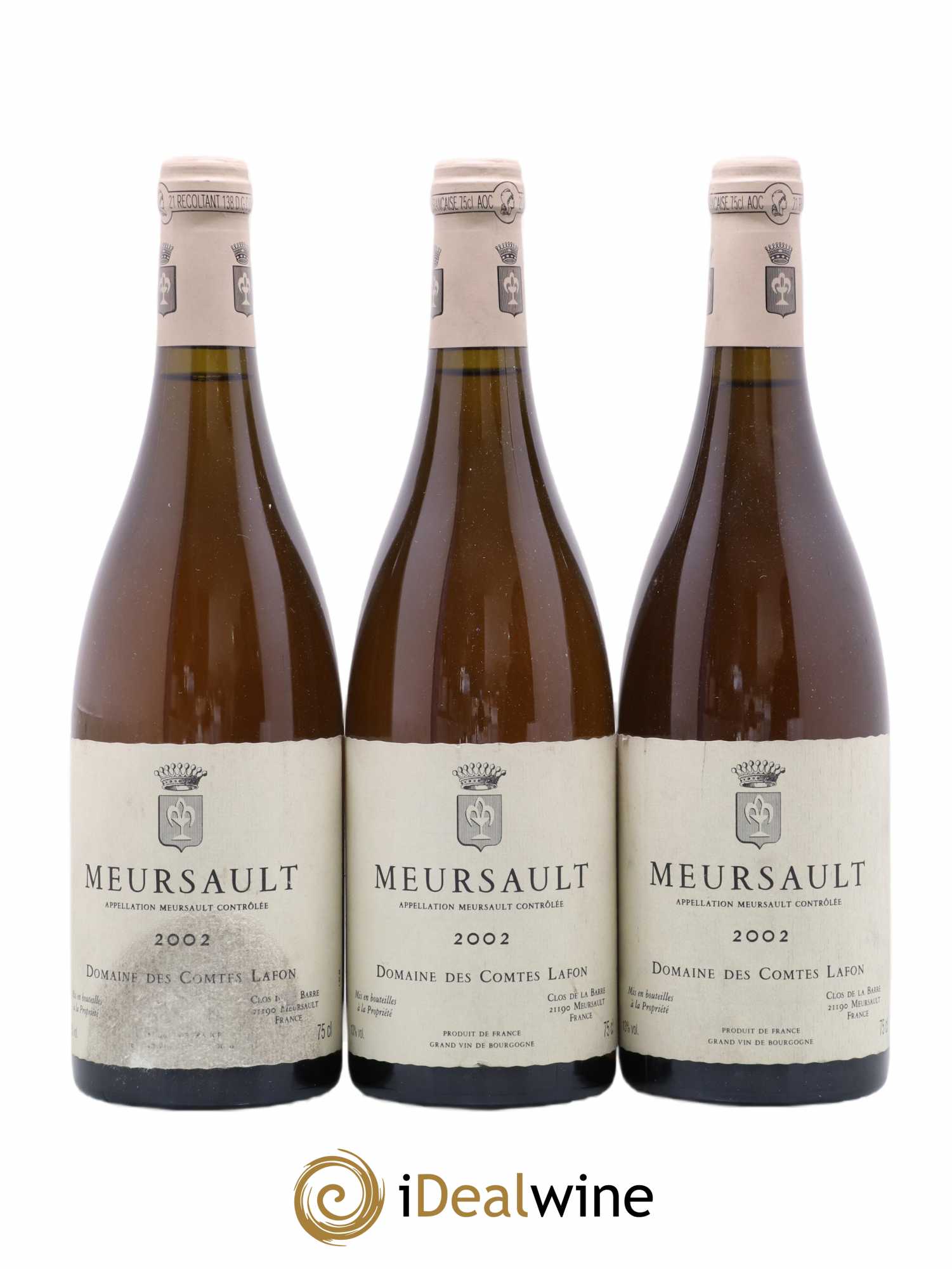 Meursault Comtes Lafon (Domaine des) 2002 - Lot de 3 bouteilles - 0