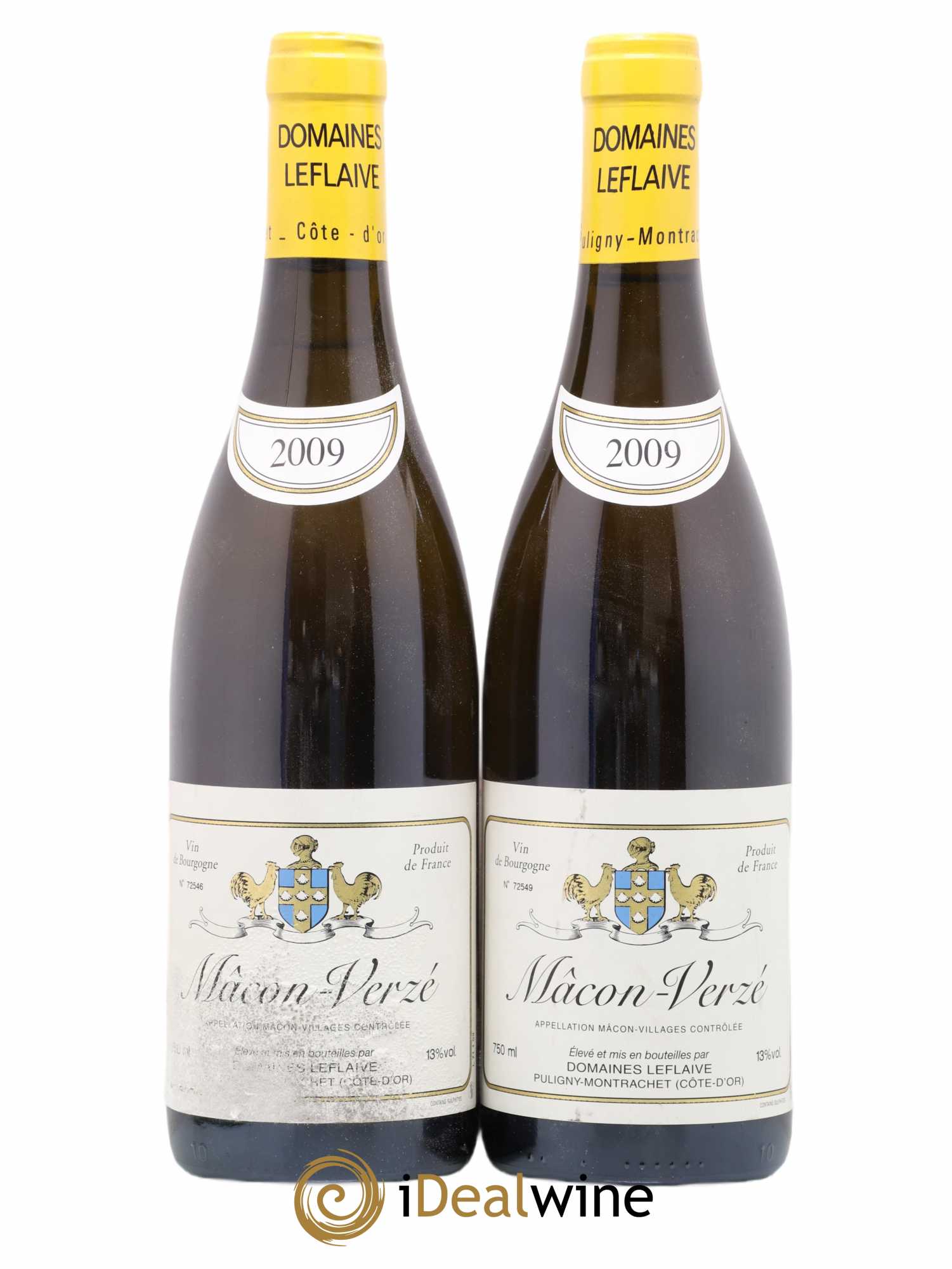 Mâcon Verzé Leflaive (Domaine) 2009 - Lot de 2 bouteilles - 0