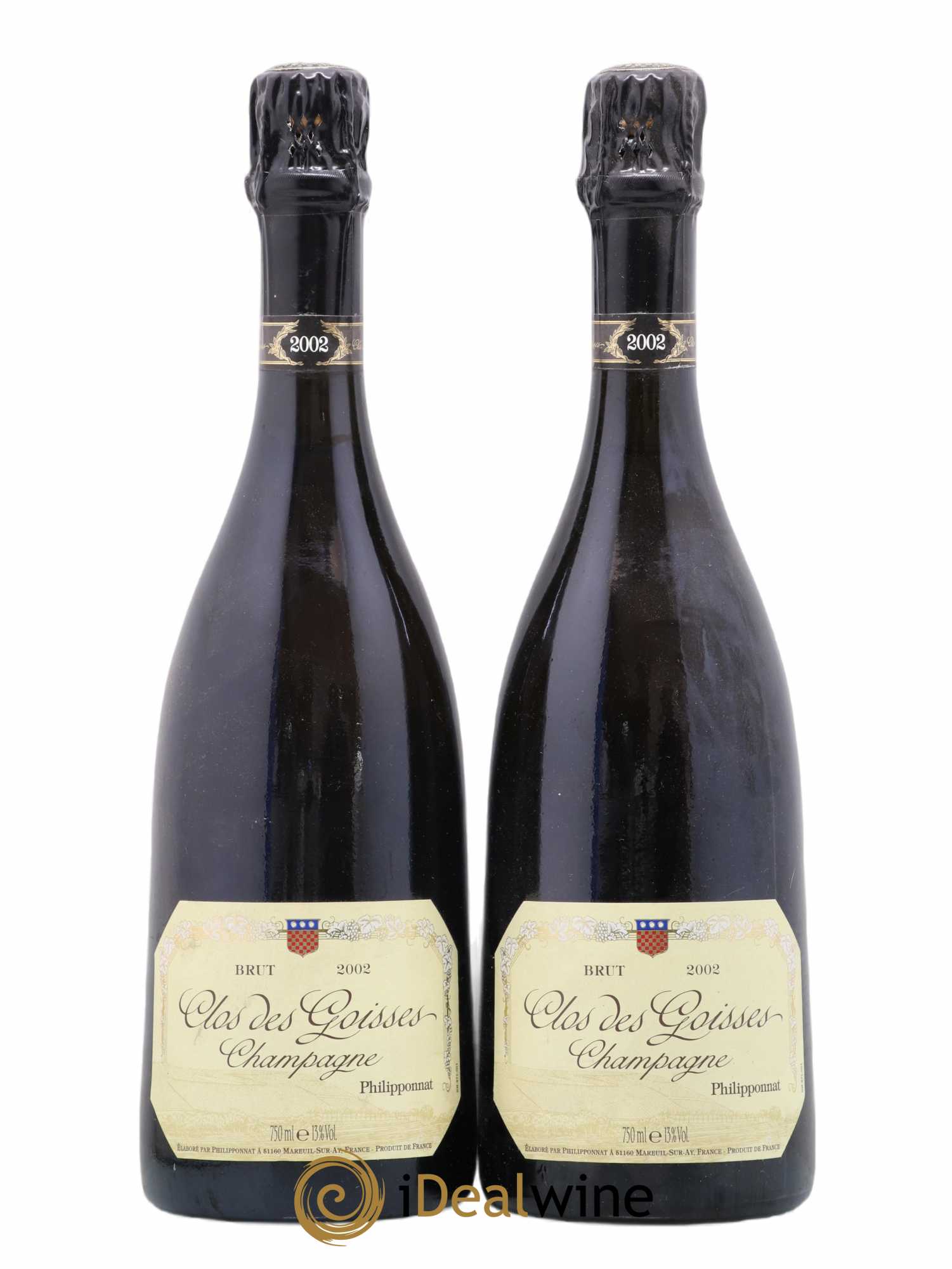 Clos des Goisses Philipponnat 2002 - Lot de 2 bouteilles - 0