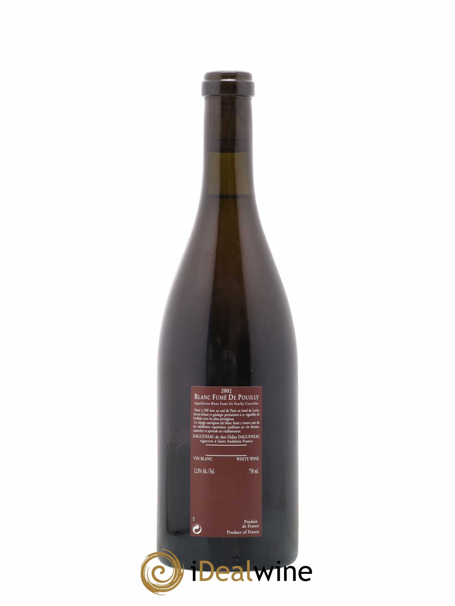 Vin de France (anciennement Pouilly-Fumé) Pur Sang Dagueneau (Domaine Didier - Louis-Benjamin) 2002 - Lot de 1 bouteille - 1