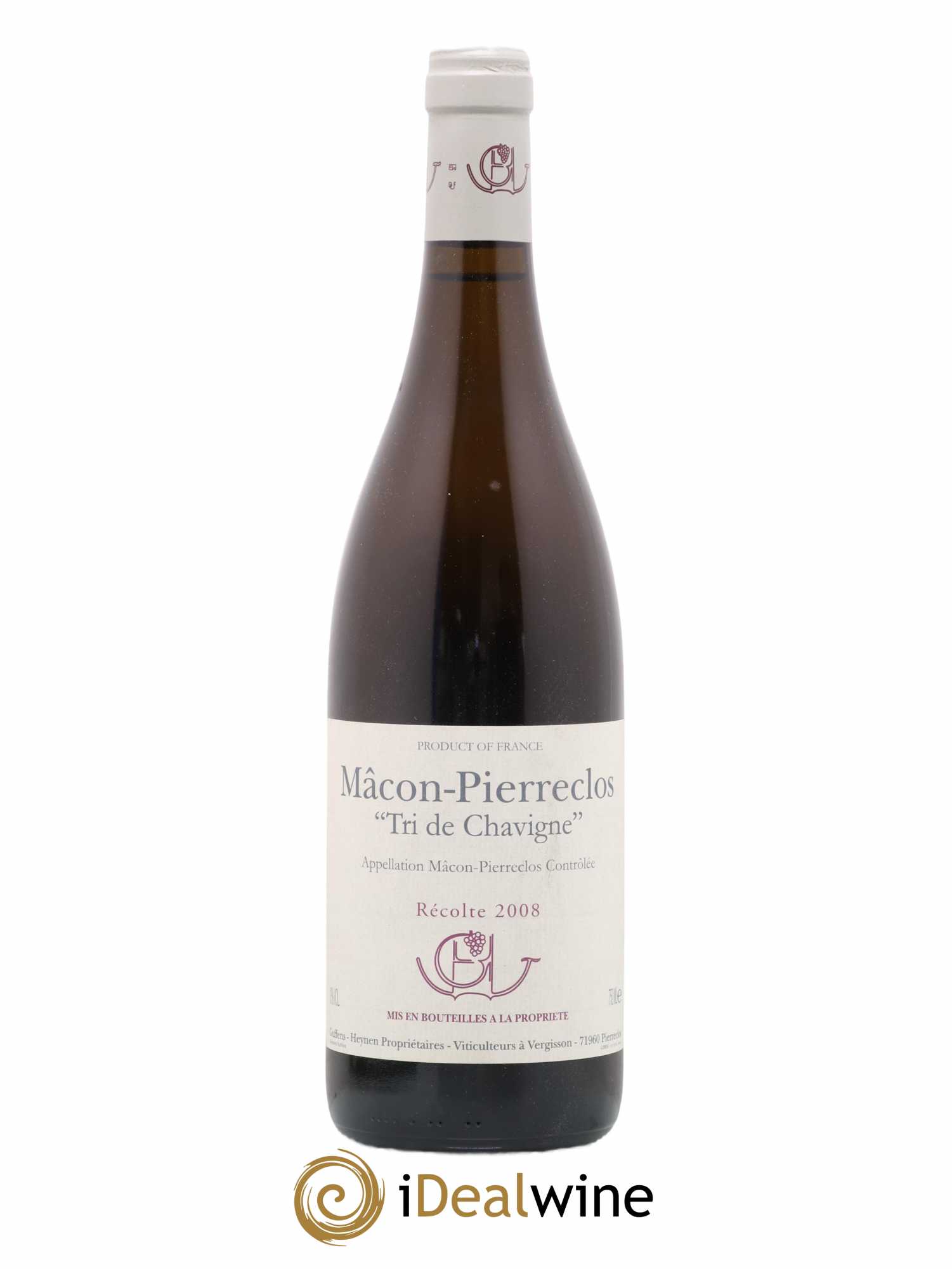 Mâcon-Pierreclos Tri de Chavigne Guffens-Heynen 2008 - Lot de 1 bouteille - 0