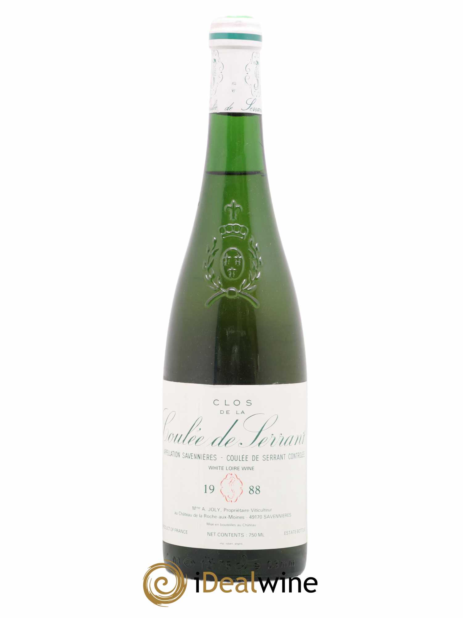 Savennières Clos de la Coulée de Serrant Vignobles de la Coulée de Serrant - Nicolas Joly 1988 - Lot de 1 bouteille - 0