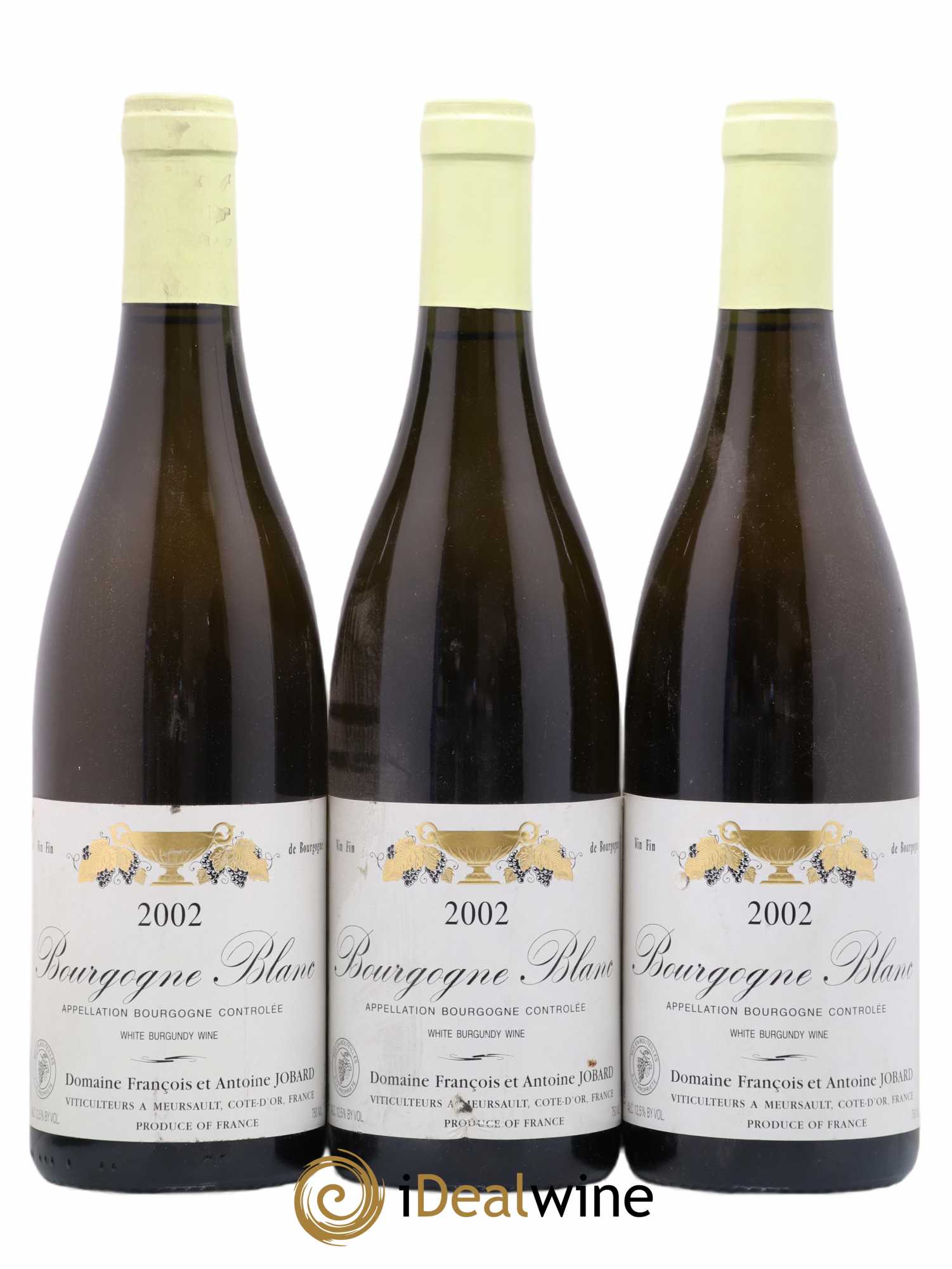 Bourgogne François et Antoine Jobard (Domaine) 2002 - Lot de 3 bouteilles - 0