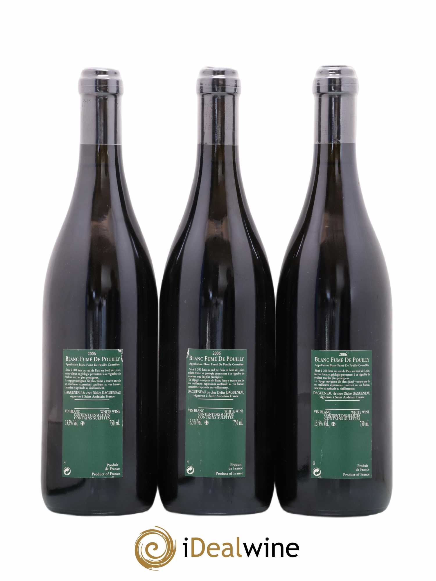 Vin de France (anciennement Pouilly-Fumé) Silex Dagueneau (Domaine Didier - Louis-Benjamin) 2006 - Lot de 3 bouteilles - 1