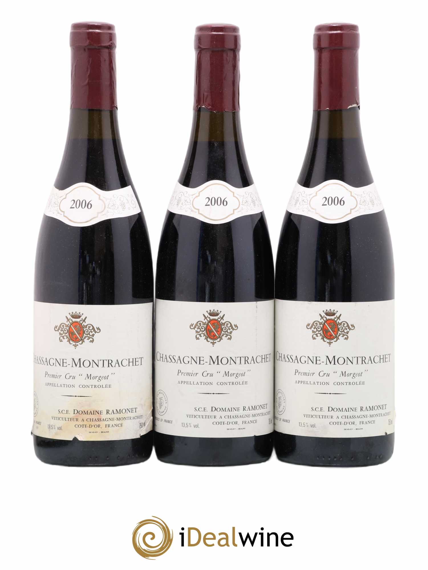 Chassagne-Montrachet 1er Cru Morgeot Ramonet (Domaine) (sans prix de réserve) 2006 - Lot de 3 bouteilles - 0
