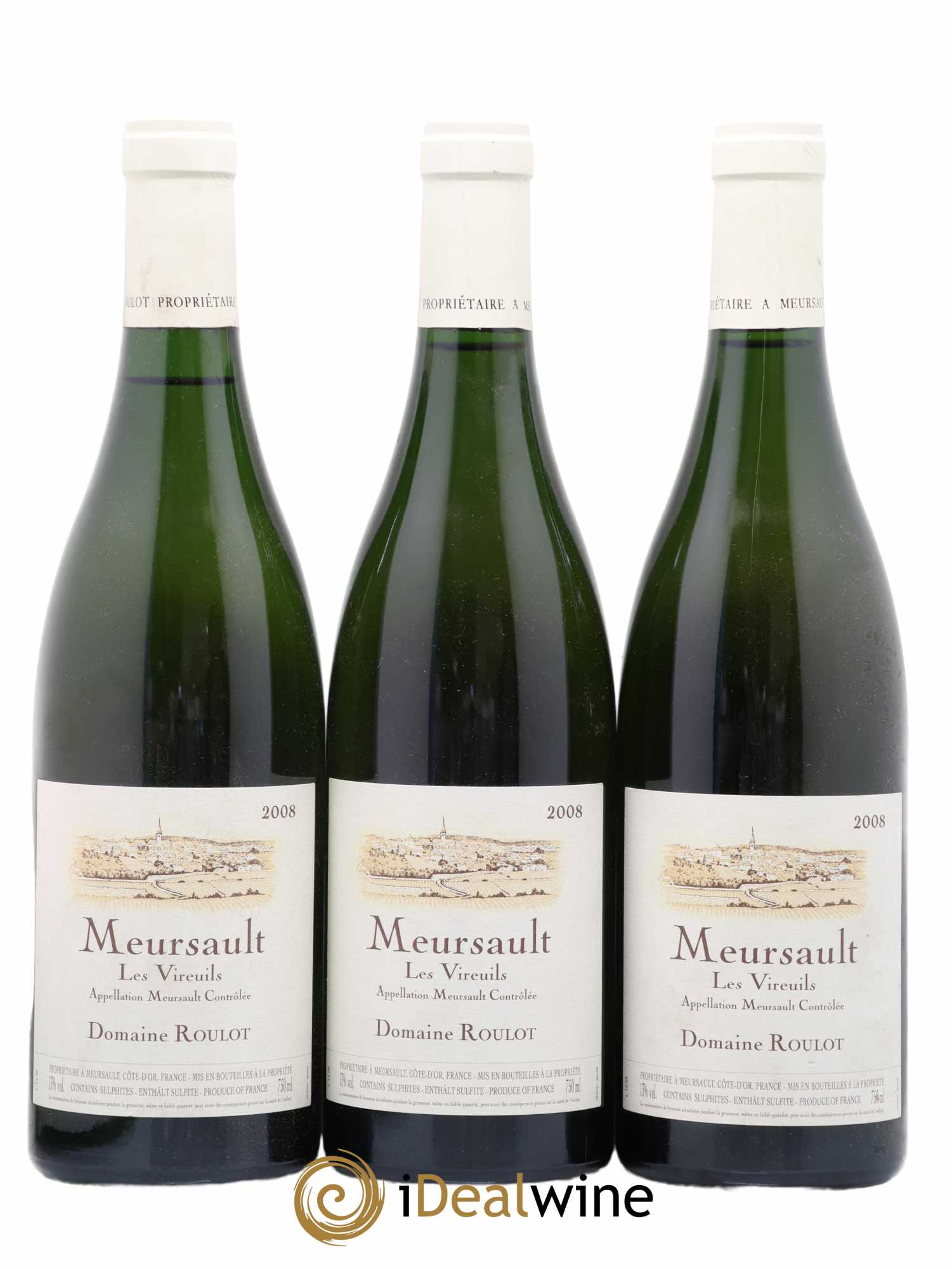 Meursault Les Vireuils Roulot (Domaine) 2008 - Lot de 3 bouteilles - 0