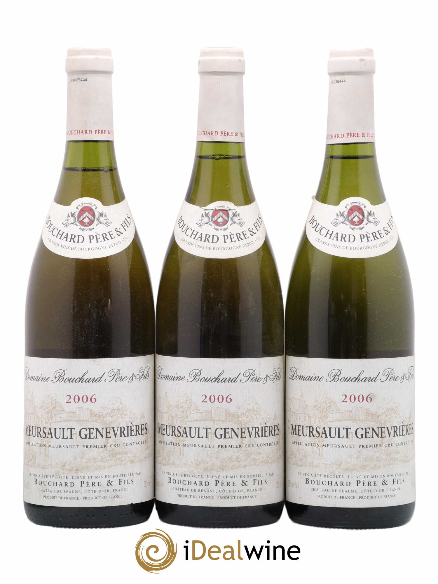 Meursault 1er Cru Genevrières Bouchard Père & Fils 2006 - Lot de 3 bouteilles - 0