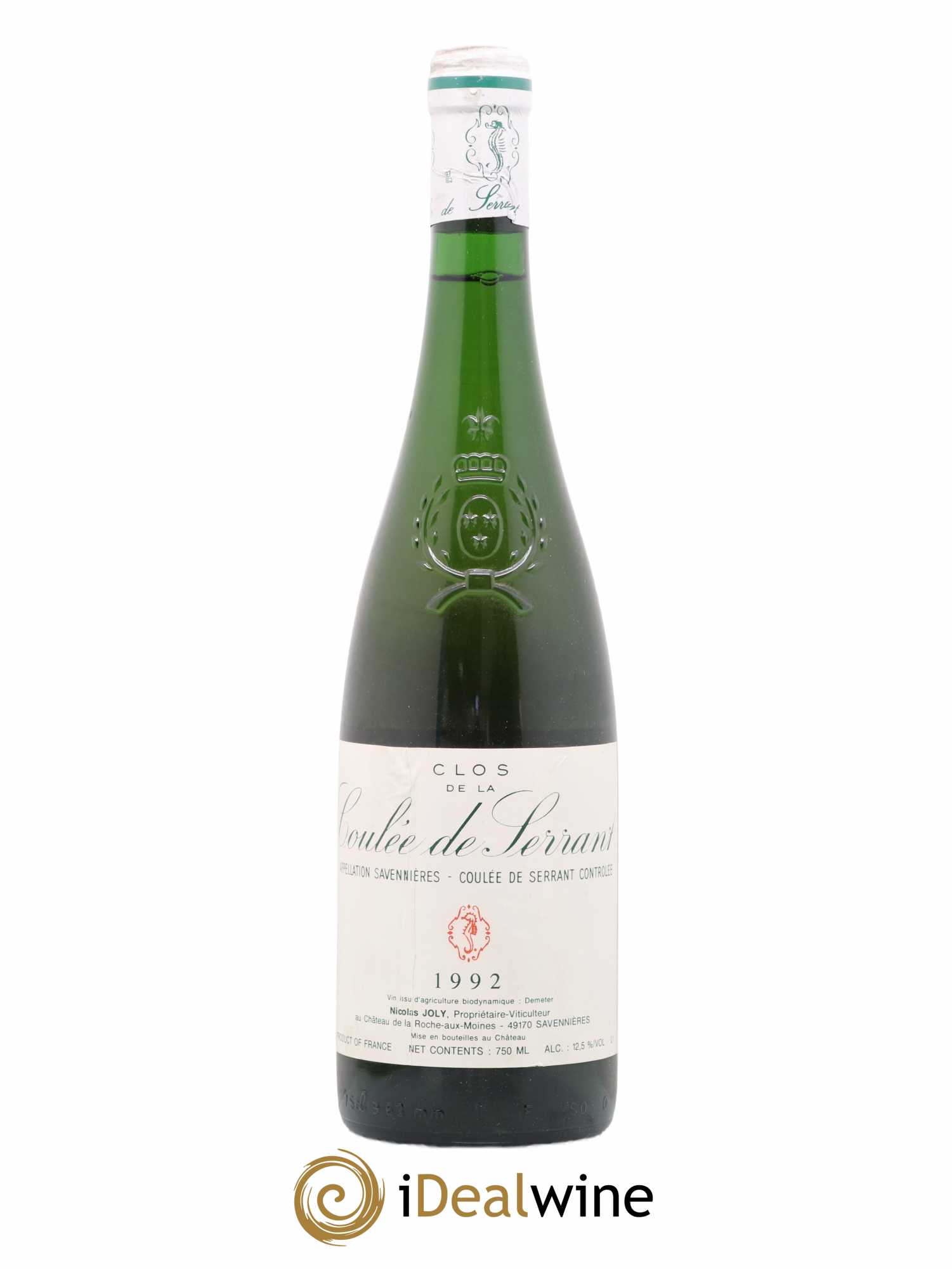 Savennières Clos de la Coulée de Serrant Vignobles de la Coulée de Serrant - Nicolas Joly 1992 - Lot de 1 bouteille - 0