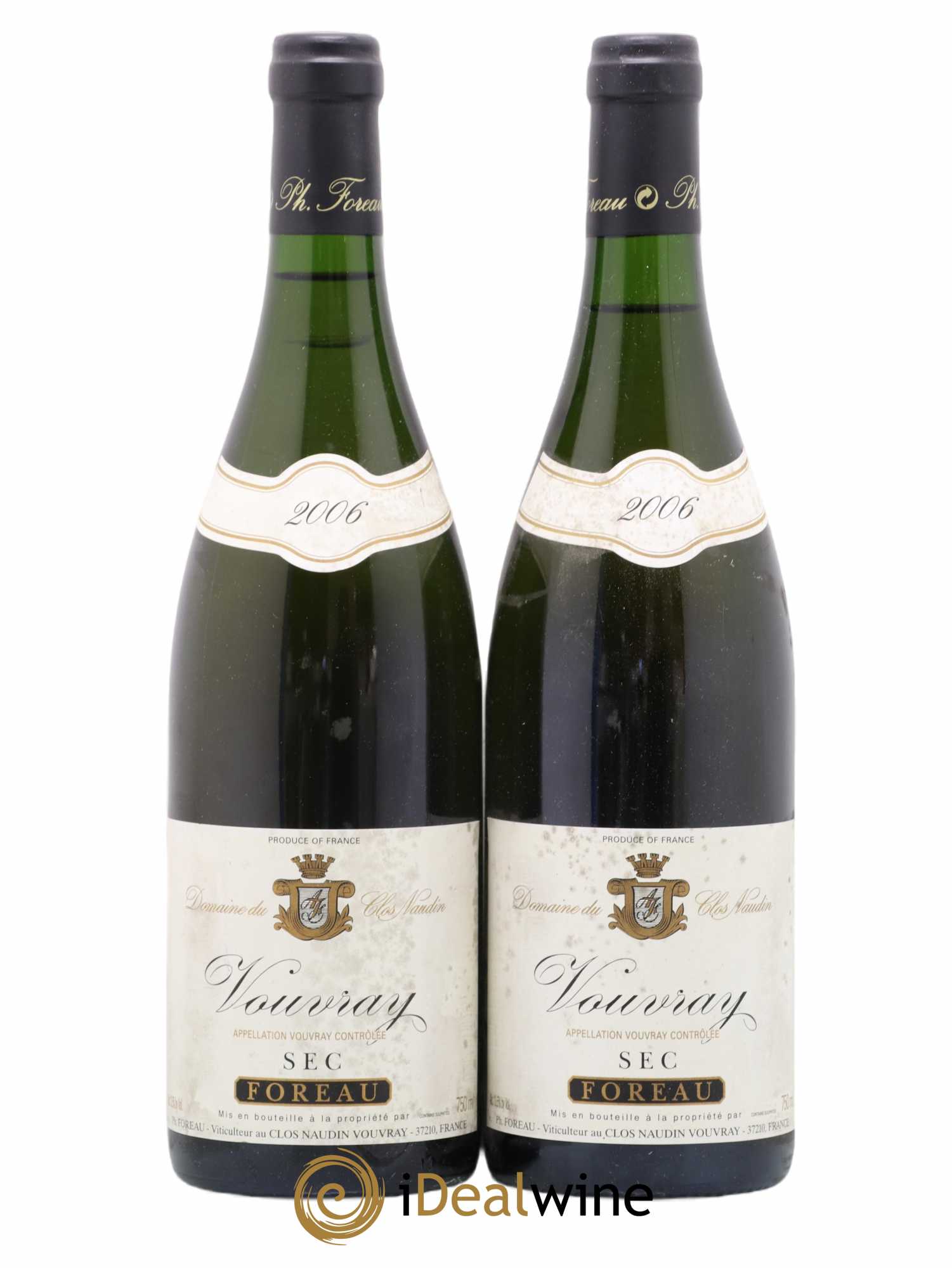 Vouvray Sec Clos Naudin - Philippe Foreau 2006 - Lot de 2 bouteilles - 0