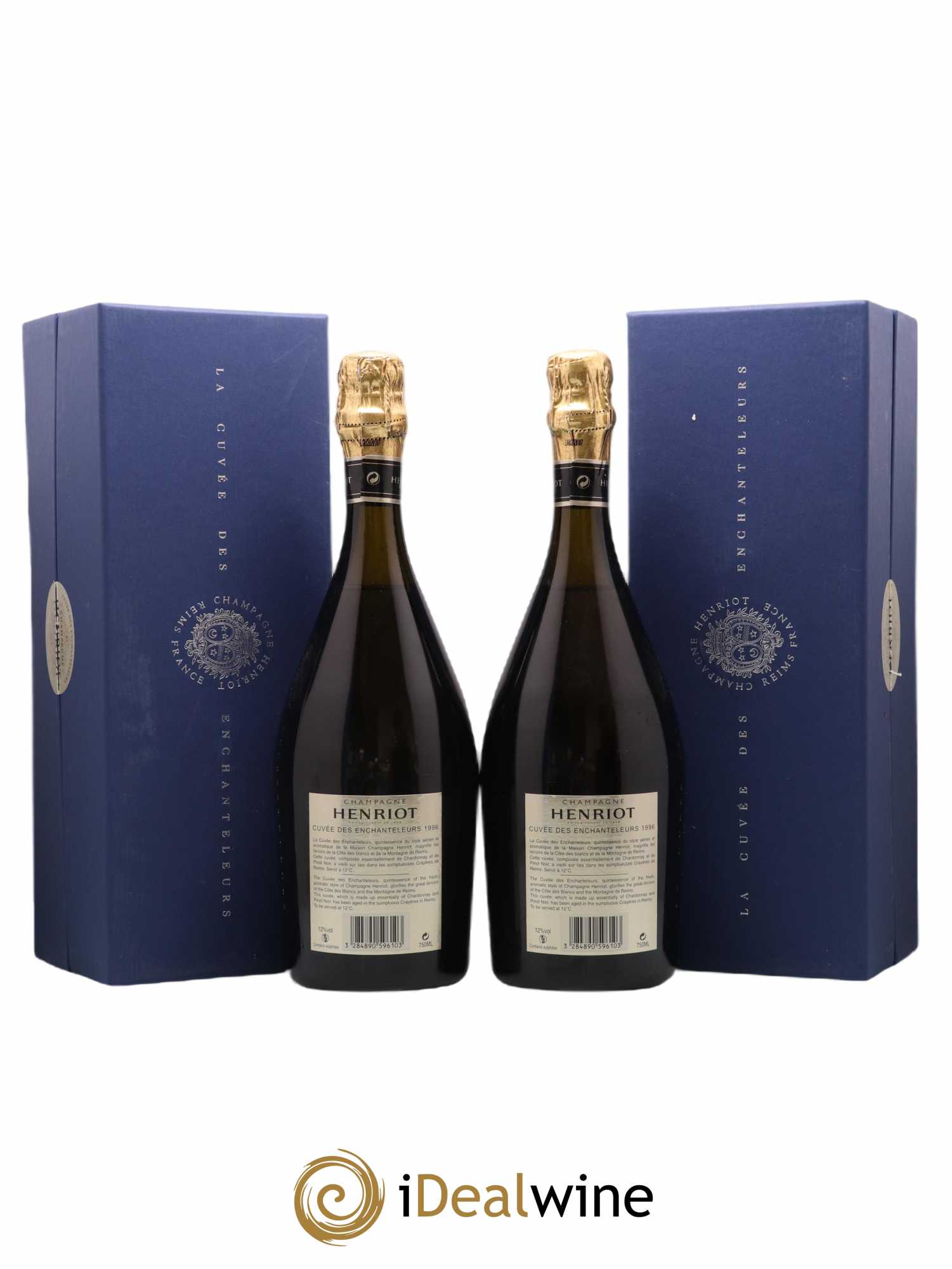Cuvée des Enchanteleurs Henriot 1996 - Lot de 2 bouteilles - 1