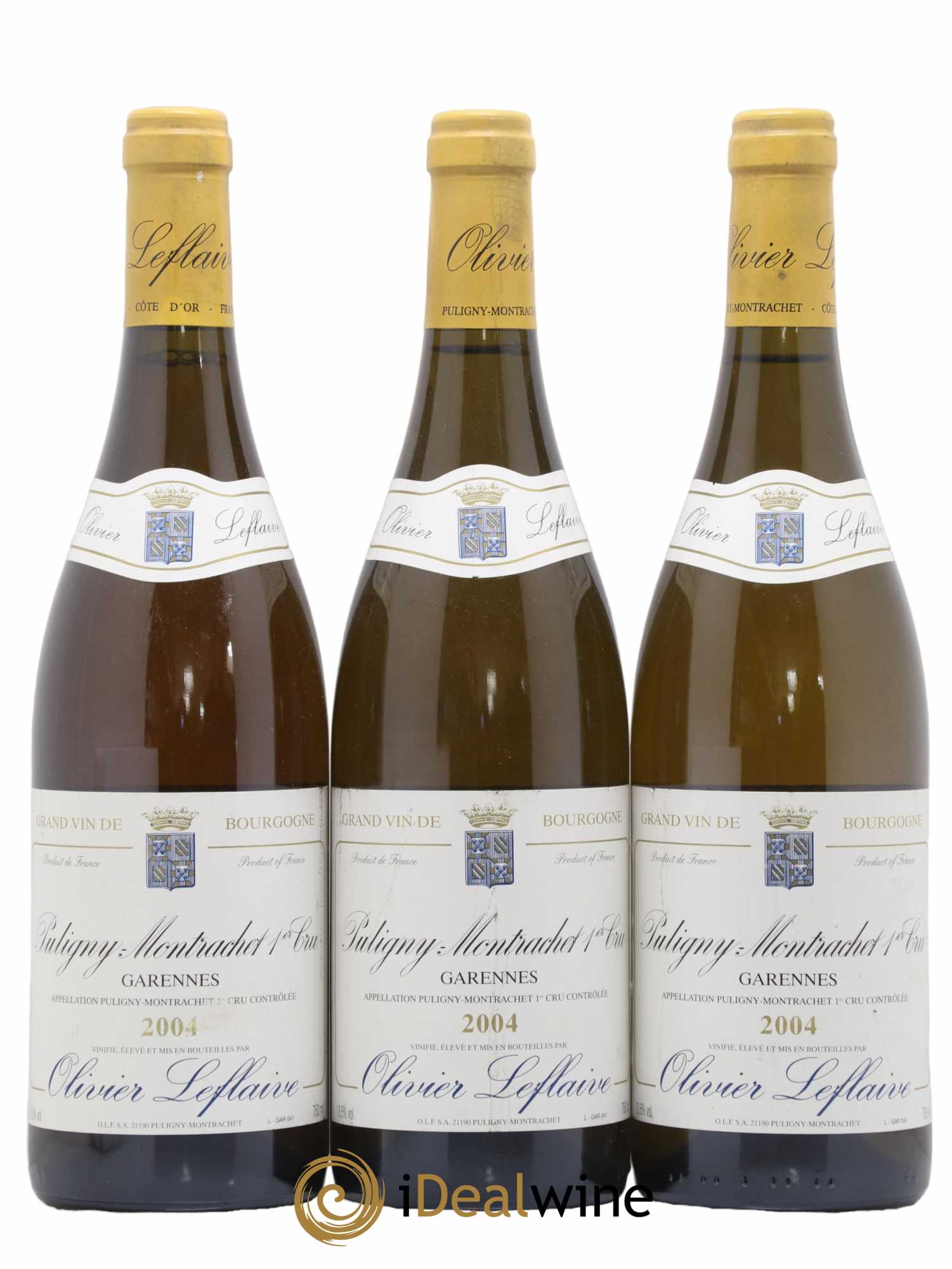 Puligny-Montrachet 1er Cru Garennes Olivier Leflaive 2004 - Lot de 3 bouteilles - 0