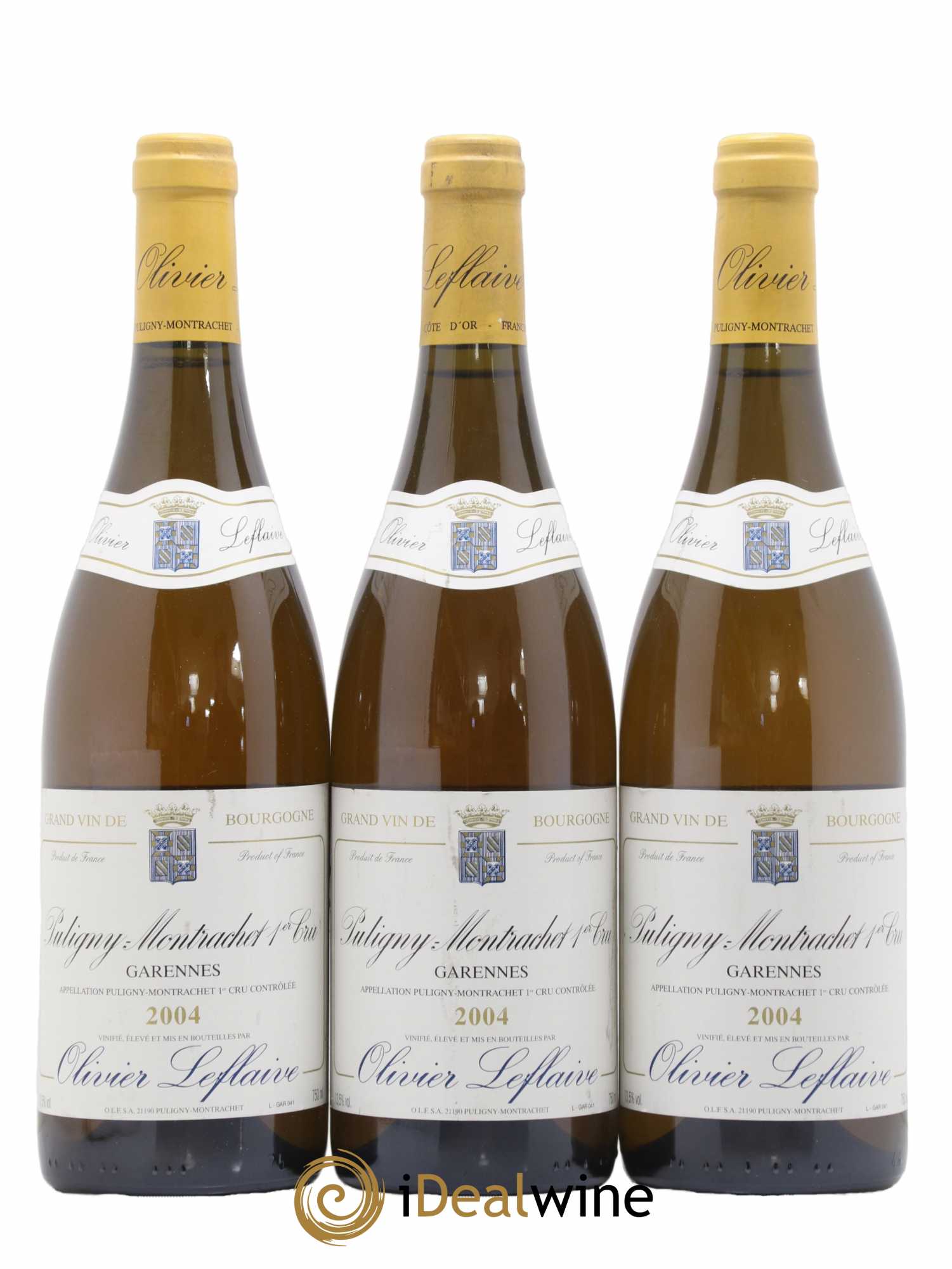 Puligny-Montrachet 1er Cru Garennes Olivier Leflaive 2004 - Lot de 3 bouteilles - 0