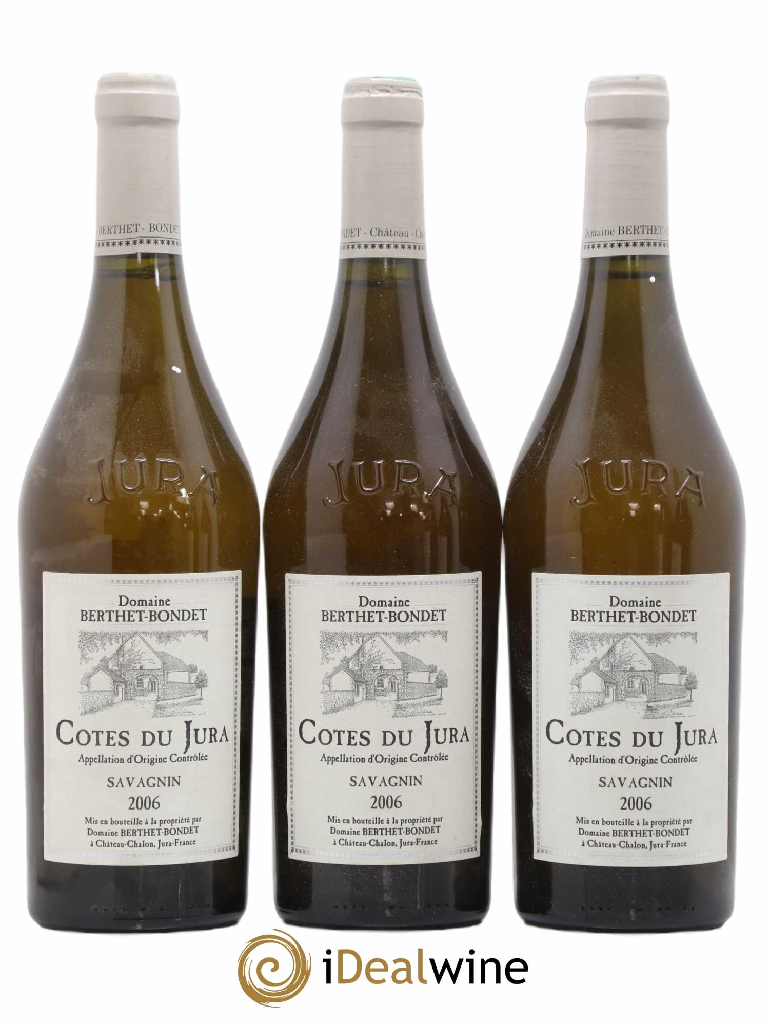 Côtes du Jura Savagnin Berthet-Bondet 2006 - Lot de 3 bouteilles - 0