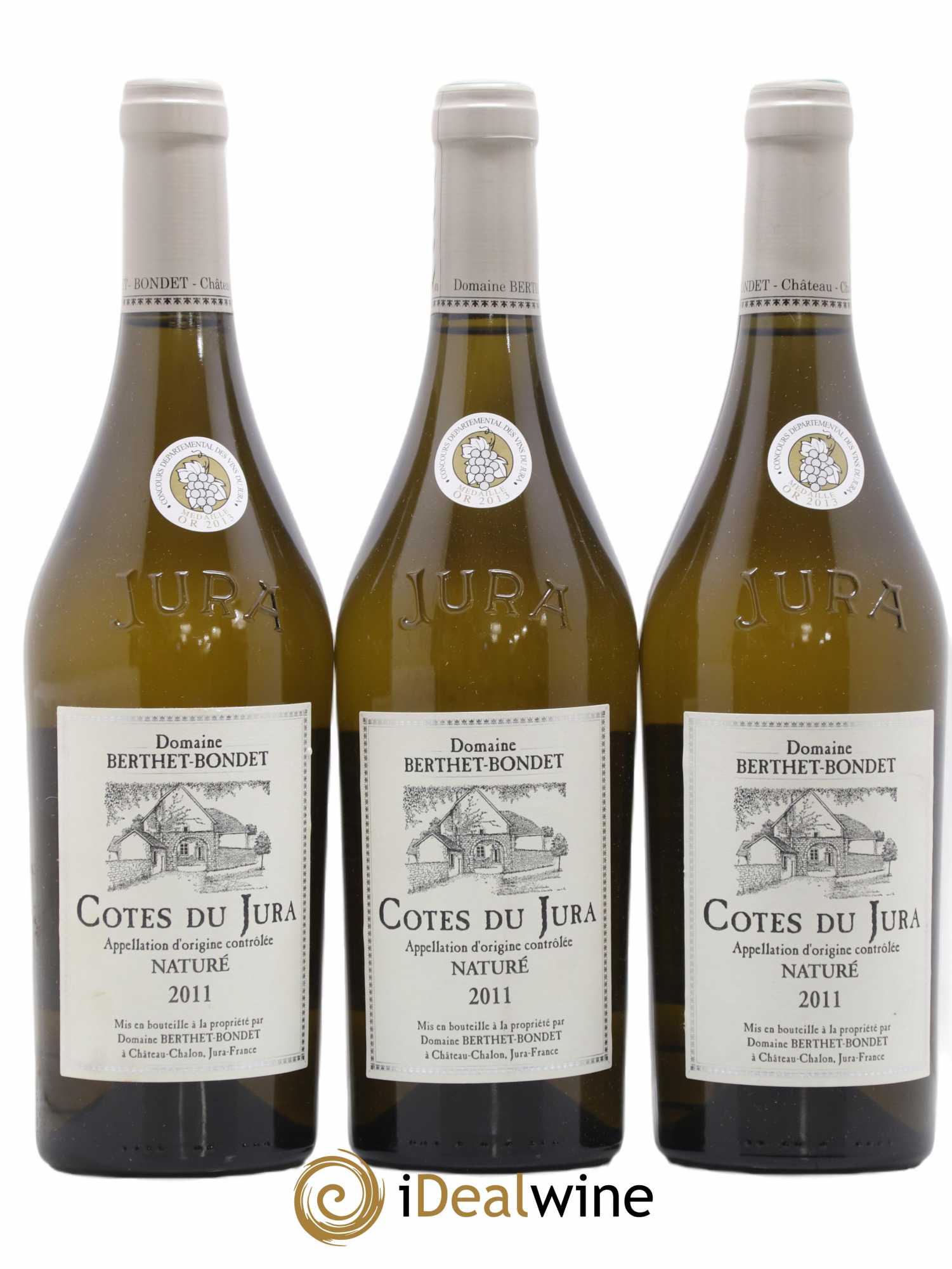 Côtes du Jura Savagnin Berthet-Bondet 2011 - Lot de 3 bouteilles - 0