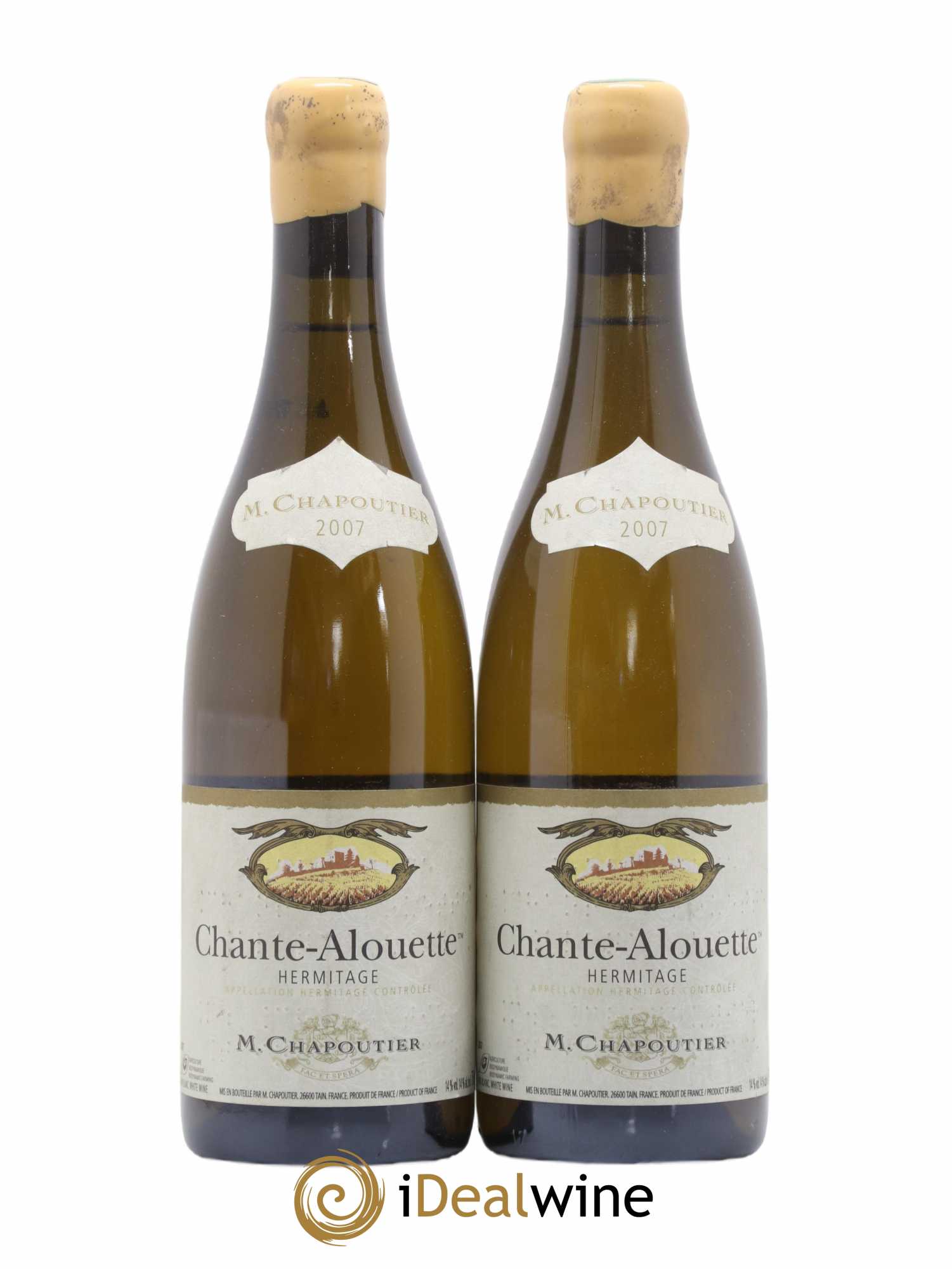 Hermitage Chante Alouette Chapoutier 2007 - Lot de 2 bouteilles - 0