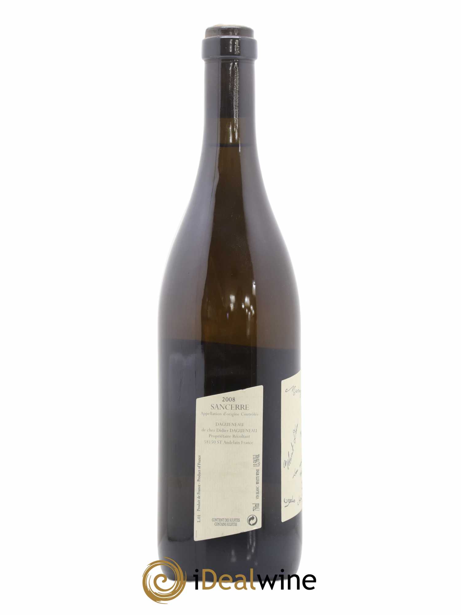 Sancerre Le Mont Damné Chavignol Dagueneau (Domaine Didier - Louis-Benjamin) 2008 - Lot de 1 bouteille - 1