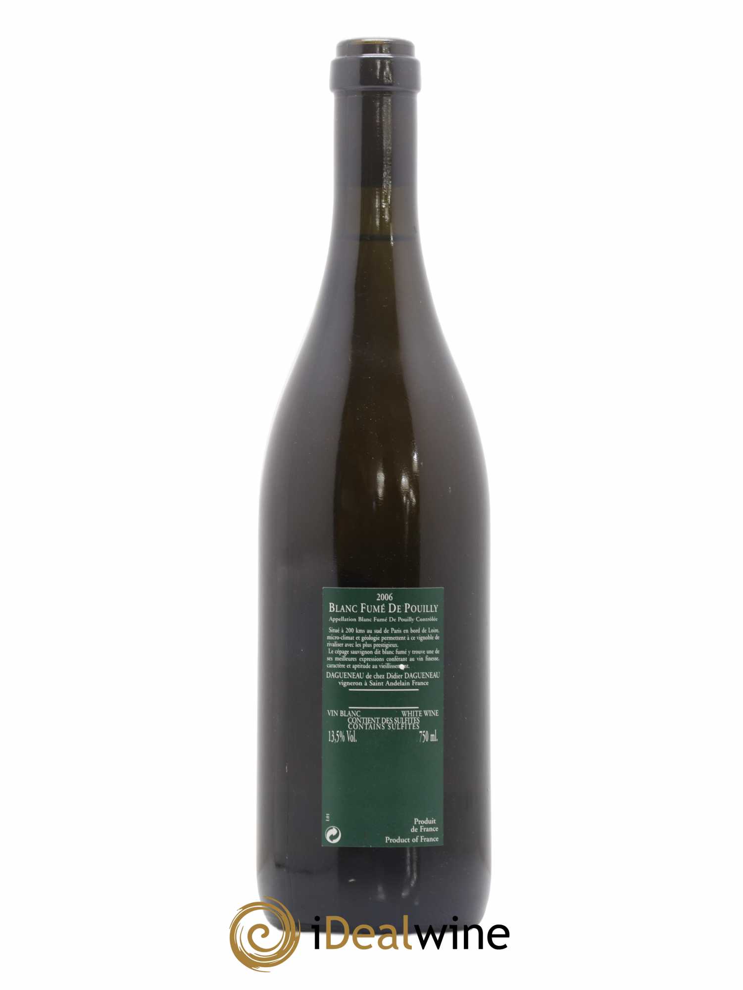 Vin de France (anciennement Pouilly-Fumé) Silex Dagueneau (Domaine Didier - Louis-Benjamin) 2006 - Lot de 1 bouteille - 1