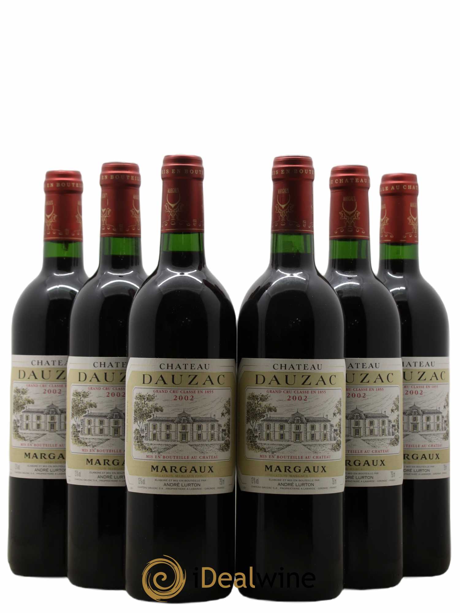 Château Dauzac 5ème Grand Cru Classé 2002 - Lotto di 6 bottiglie - 0