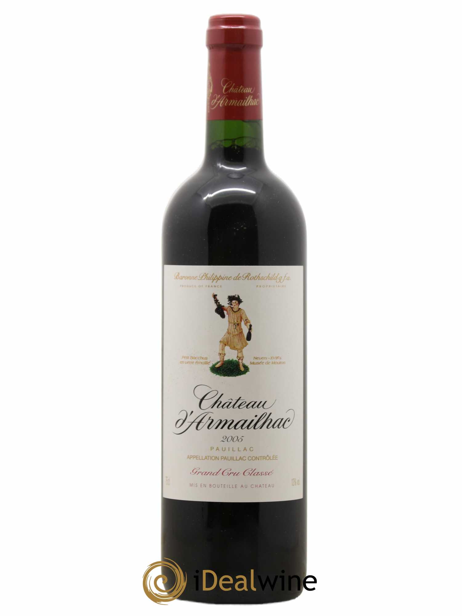 Château d' Armailhac - Mouton Baron(ne) Philippe 5ème Grand Cru Classé 2005 - Lot de 1 bouteille - 0