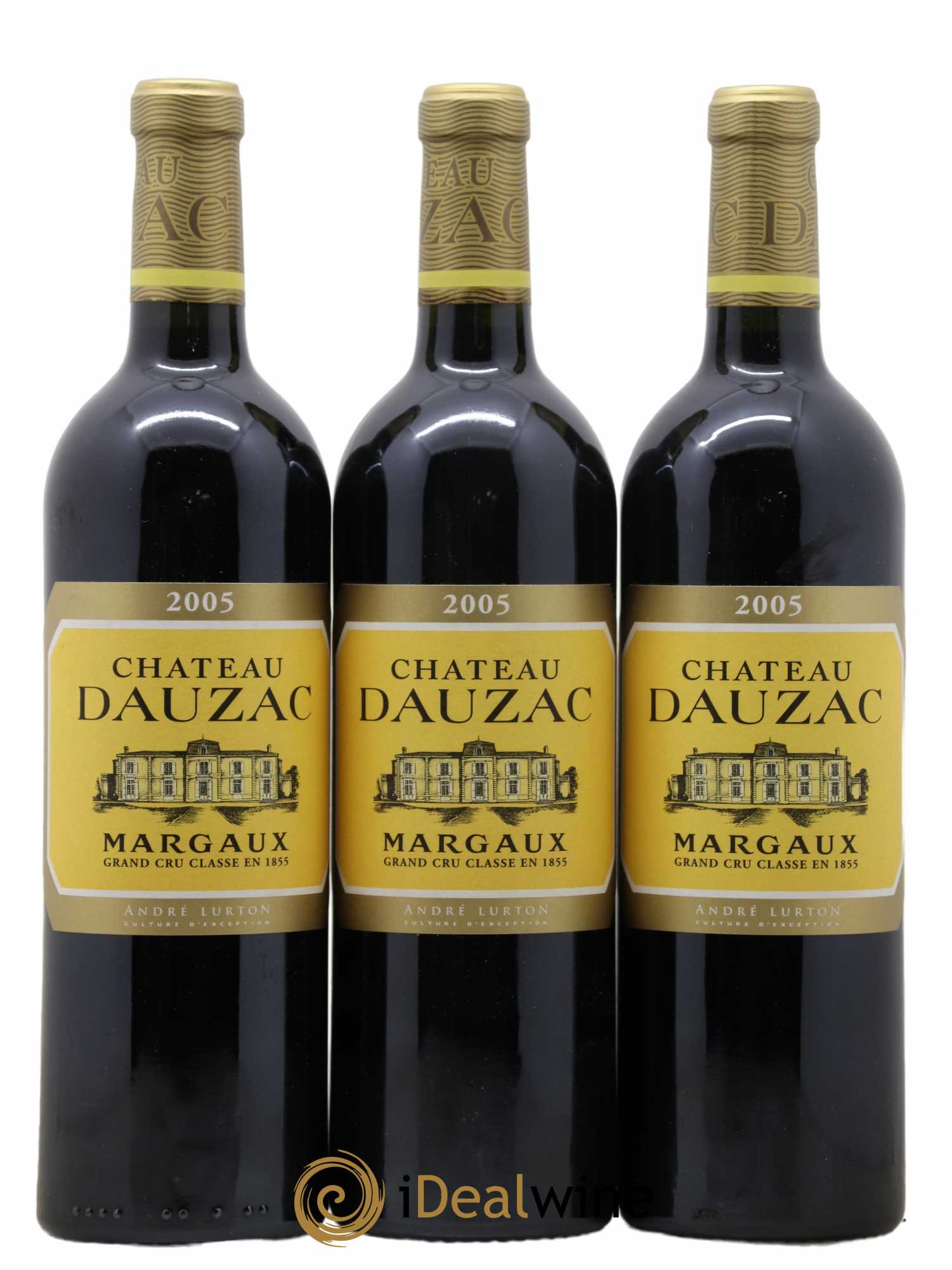 Château Dauzac 5ème Grand Cru Classé 2005 - Lot de 3 bouteilles - 0