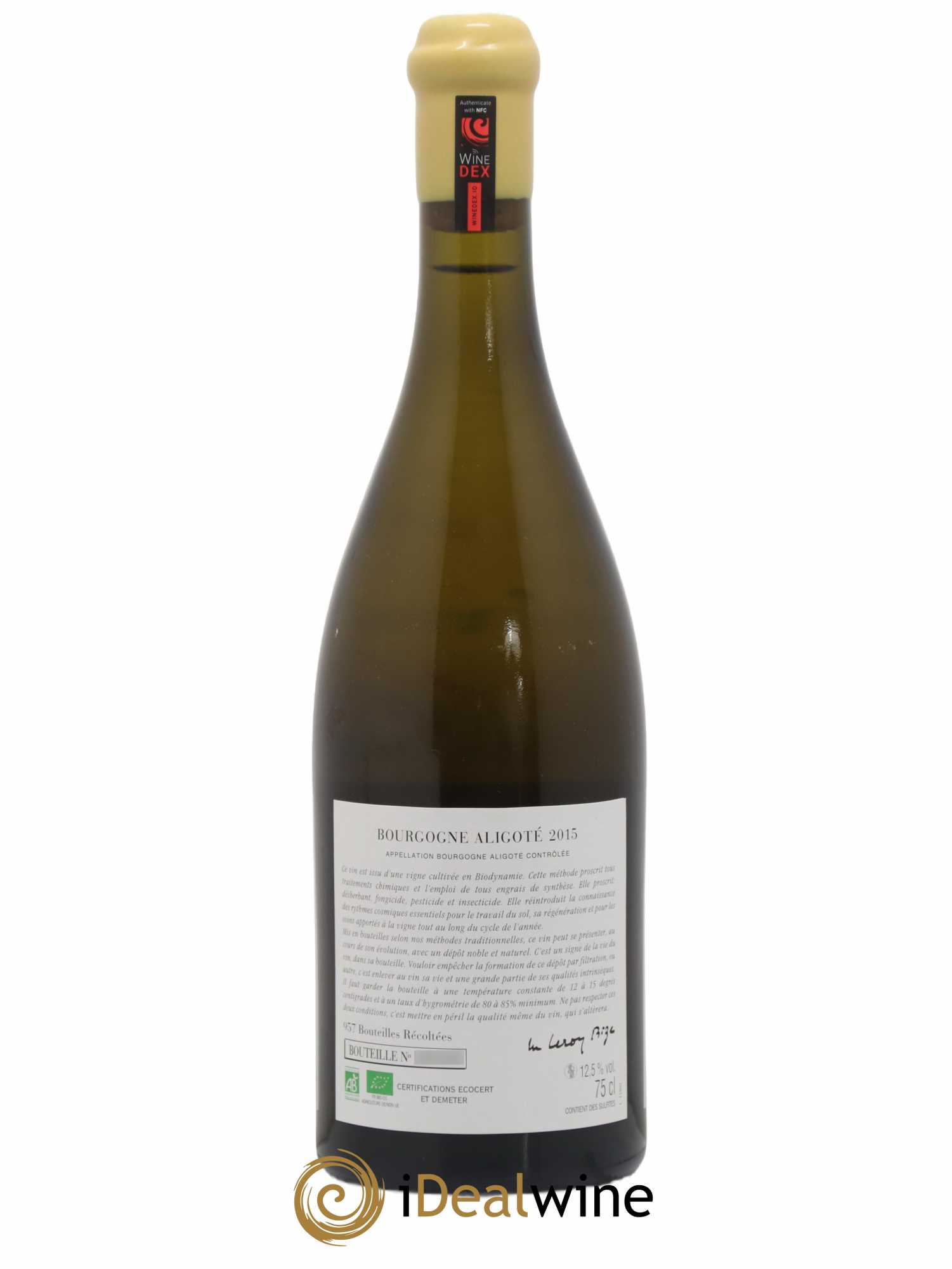 Bourgogne Aligoté Sous Chatelet d'Auvenay (Domaine) 2015 - Lot de 1 bouteille - 1