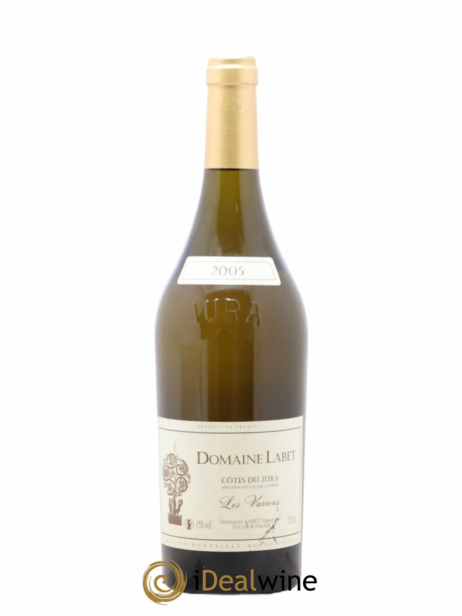 Côtes du Jura Chardonnay Les Varrons Romain - Julien - Charline Labet 2005 - Lot de 1 bouteille - 0