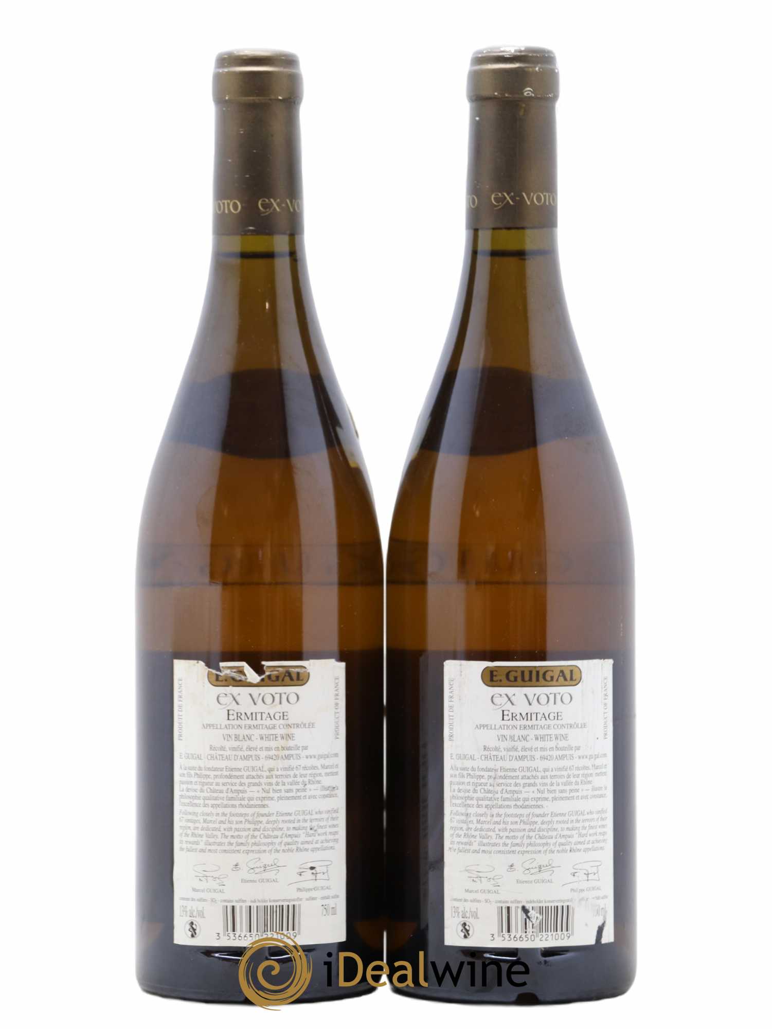 Ermitage Ex Voto Guigal 2005 - Lot of 2 bottles - 1