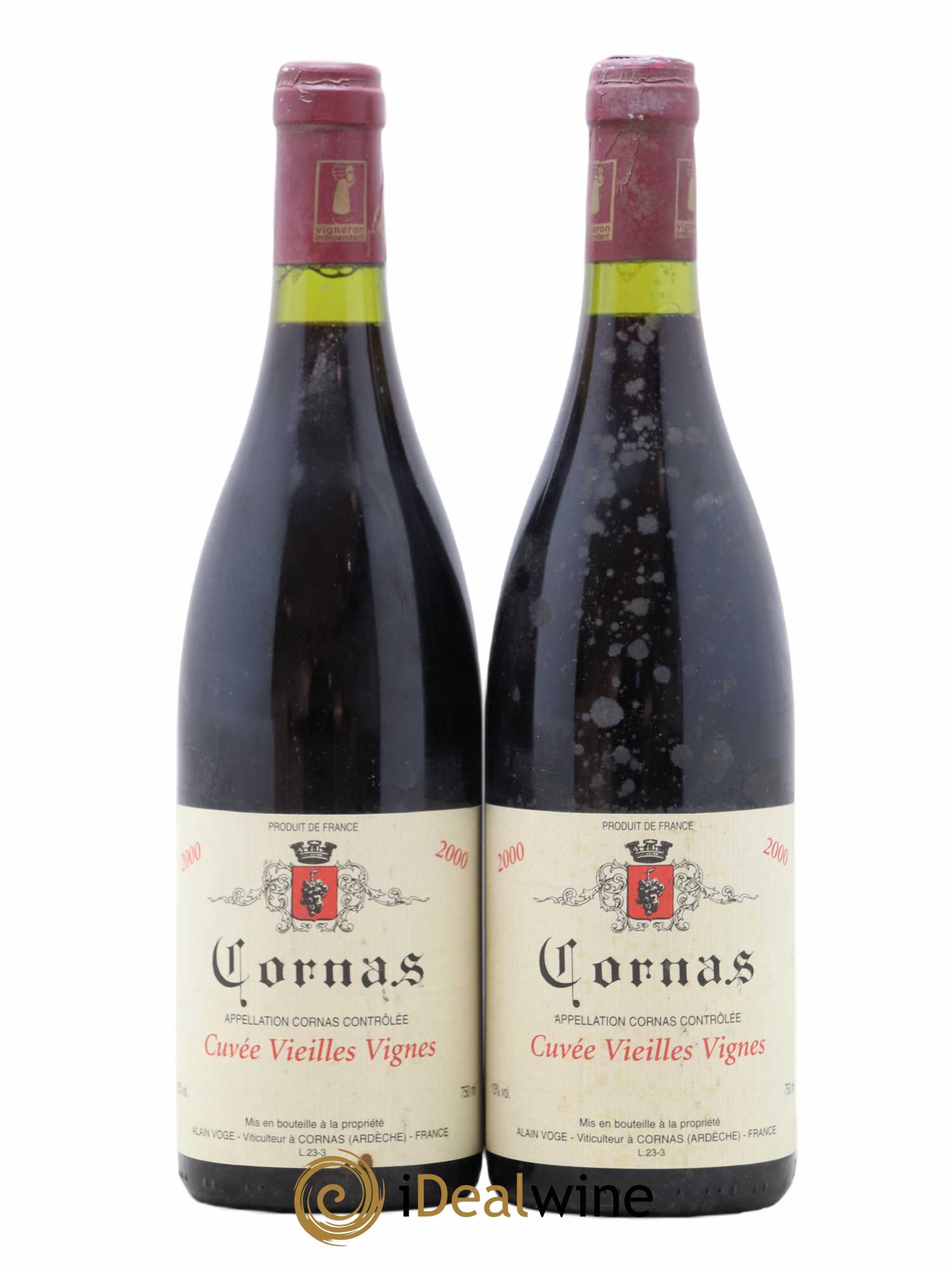 Cornas Les Vieilles Vignes Alain Voge (Domaine) 2000 - Lot de 2 bouteilles - 0