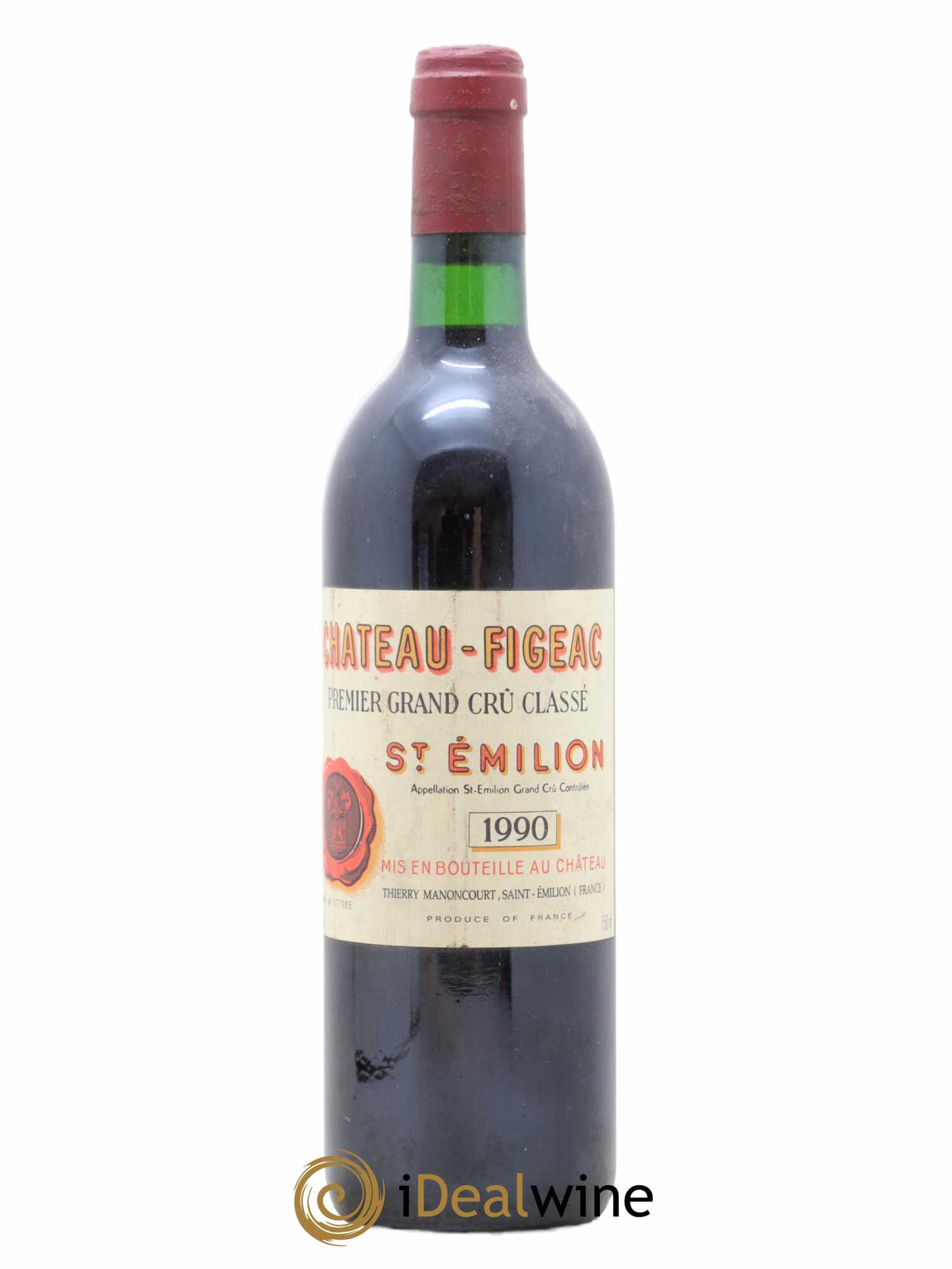Château Figeac 1er Grand Cru Classé A 1990 - Lot de 1 bouteille - 0