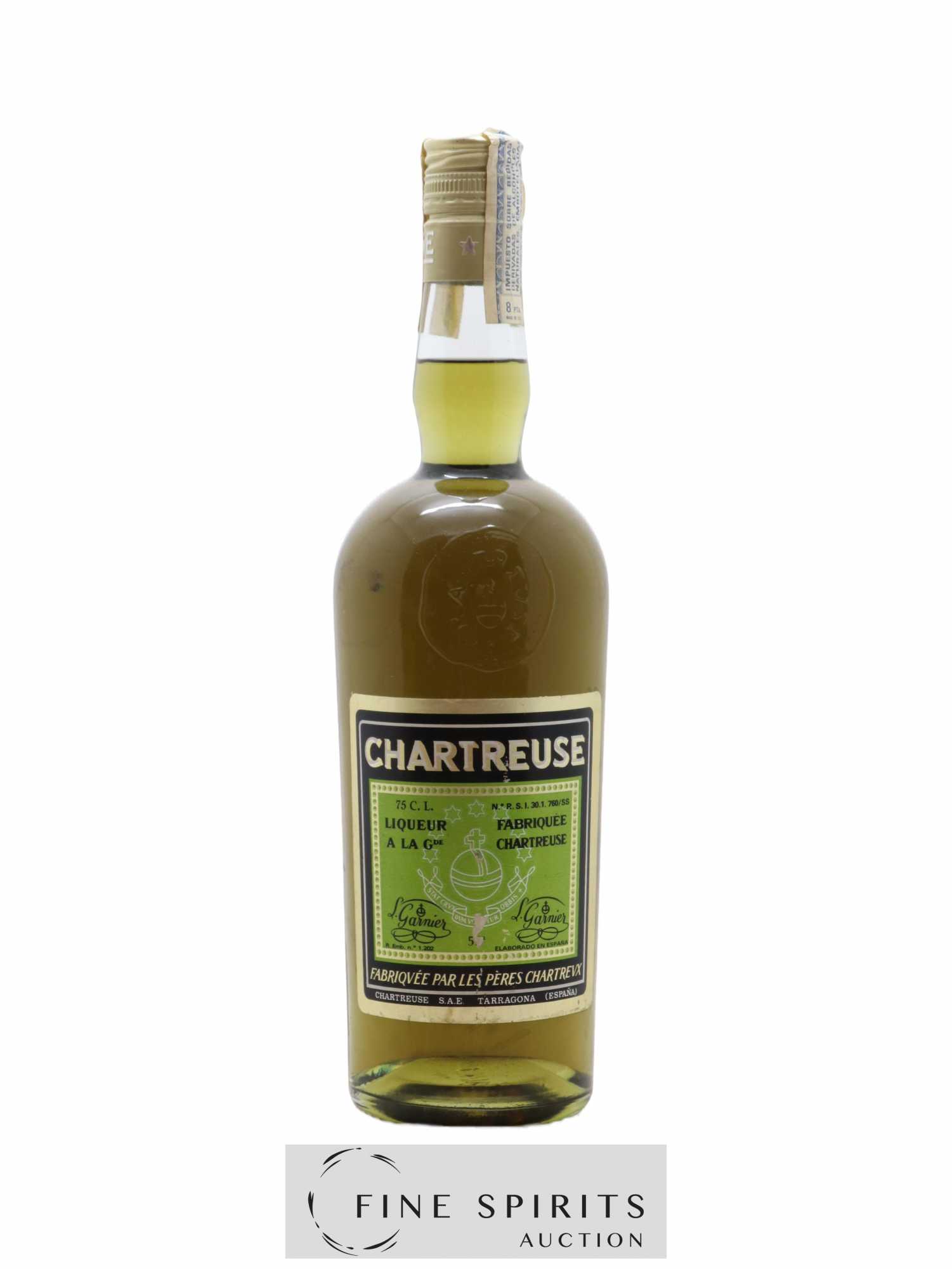 Chartreuse Of. Tarragone Verte (1973-1983) - Lot de 1 bouteille - 0