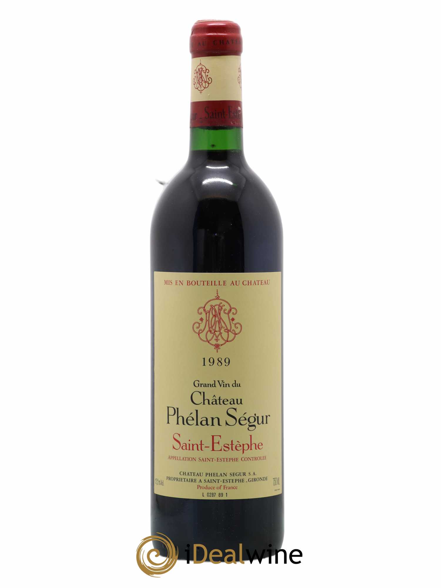 Château Phélan Ségur 1989 - Lot de 1 bouteille - 0