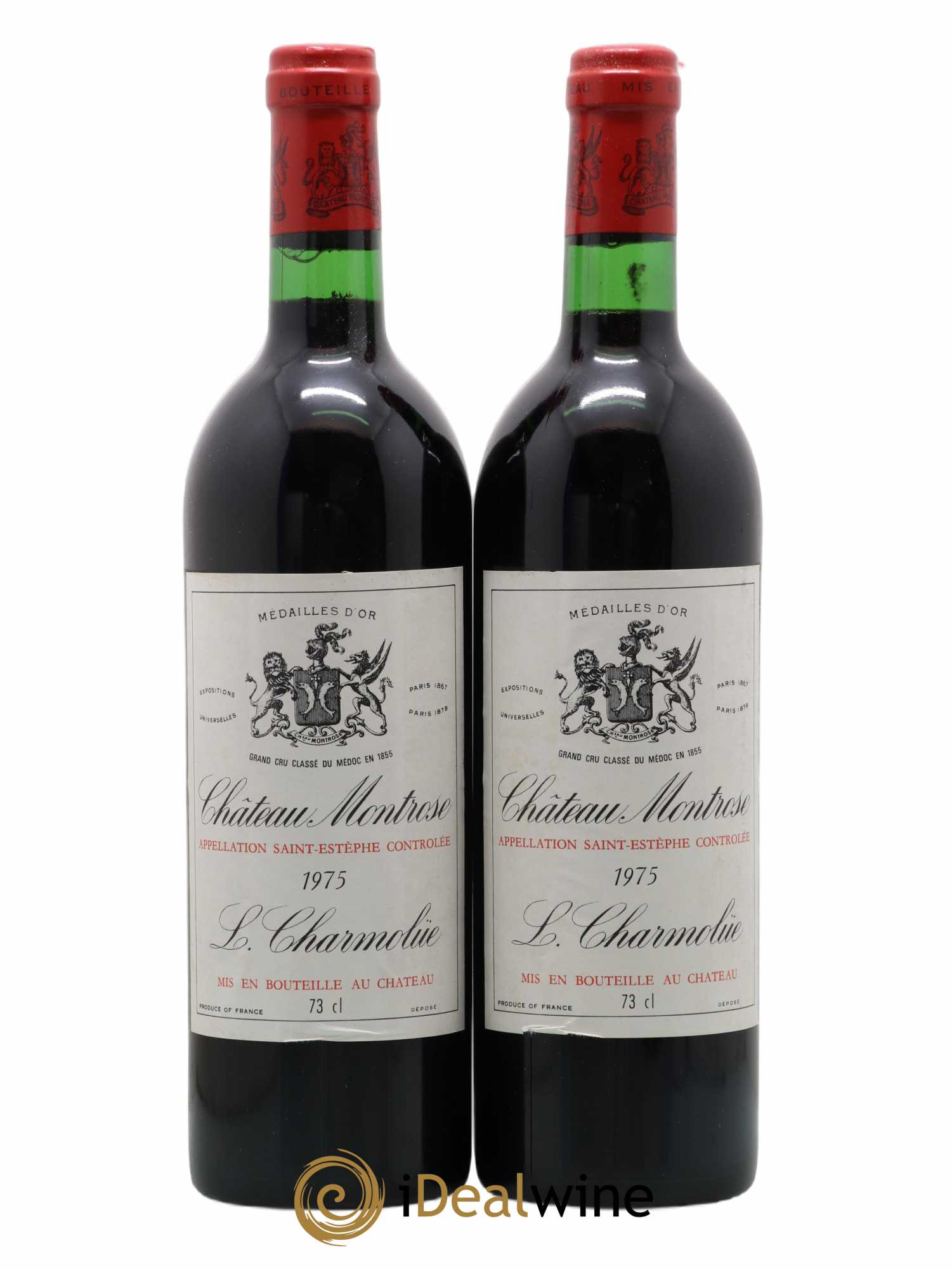 Château Montrose 2ème Grand Cru Classé 1975 - Lot de 2 bouteilles - 0