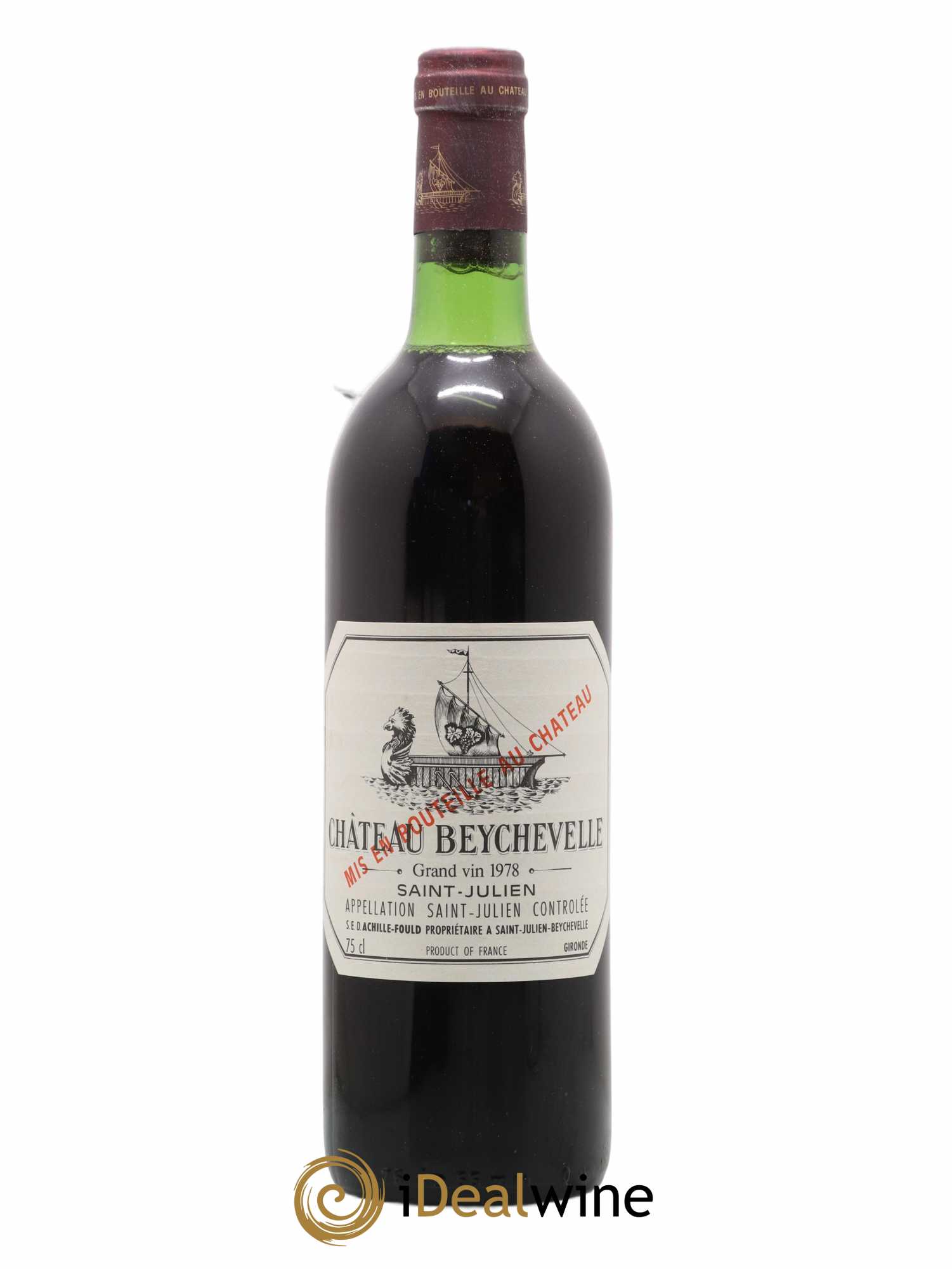 Château Beychevelle 4ème Grand Cru Classé 1978 - Lot de 1 bouteille - 0