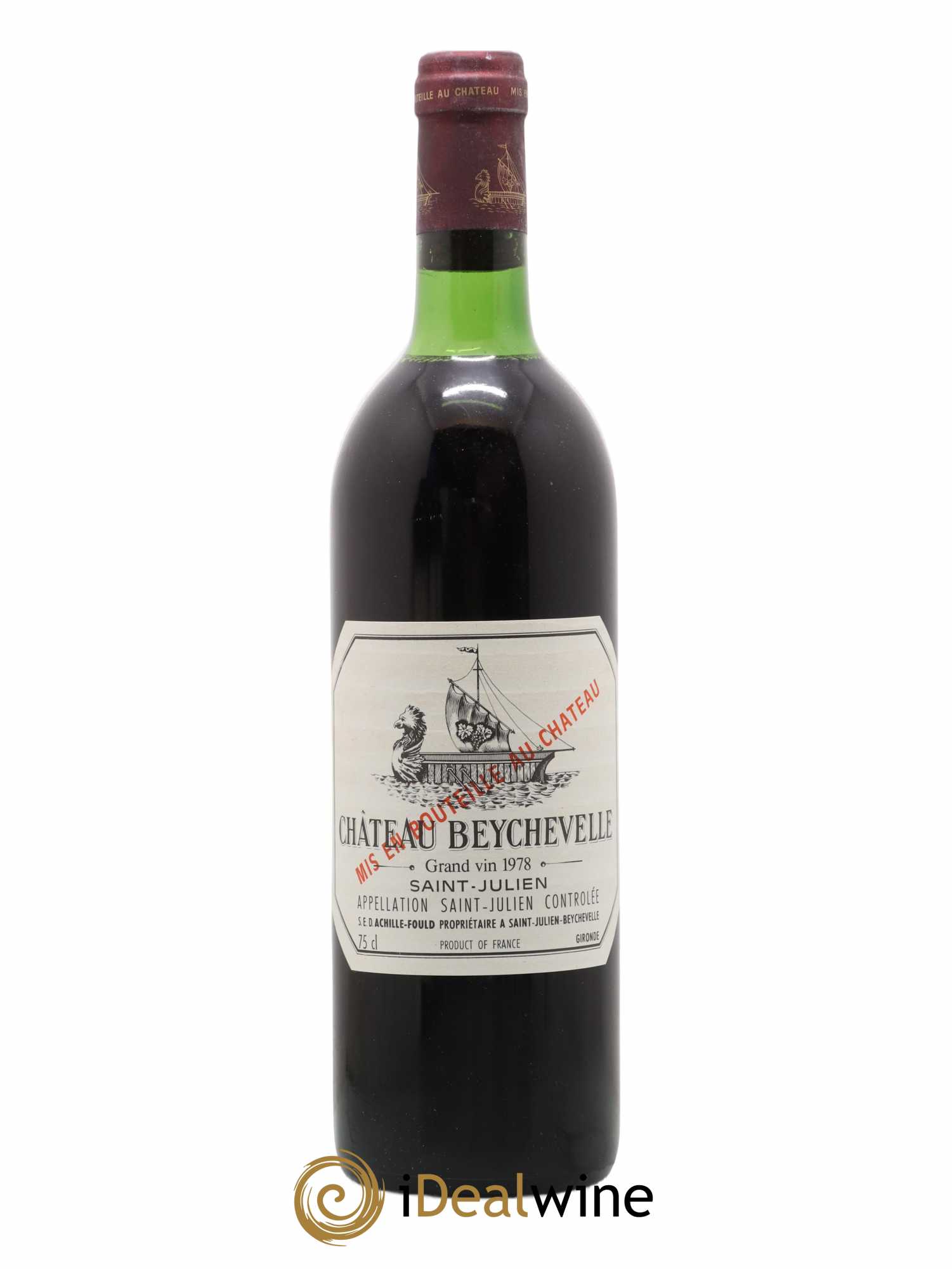 Château Beychevelle 4ème Grand Cru Classé 1978 - Lot de 1 bouteille - 0