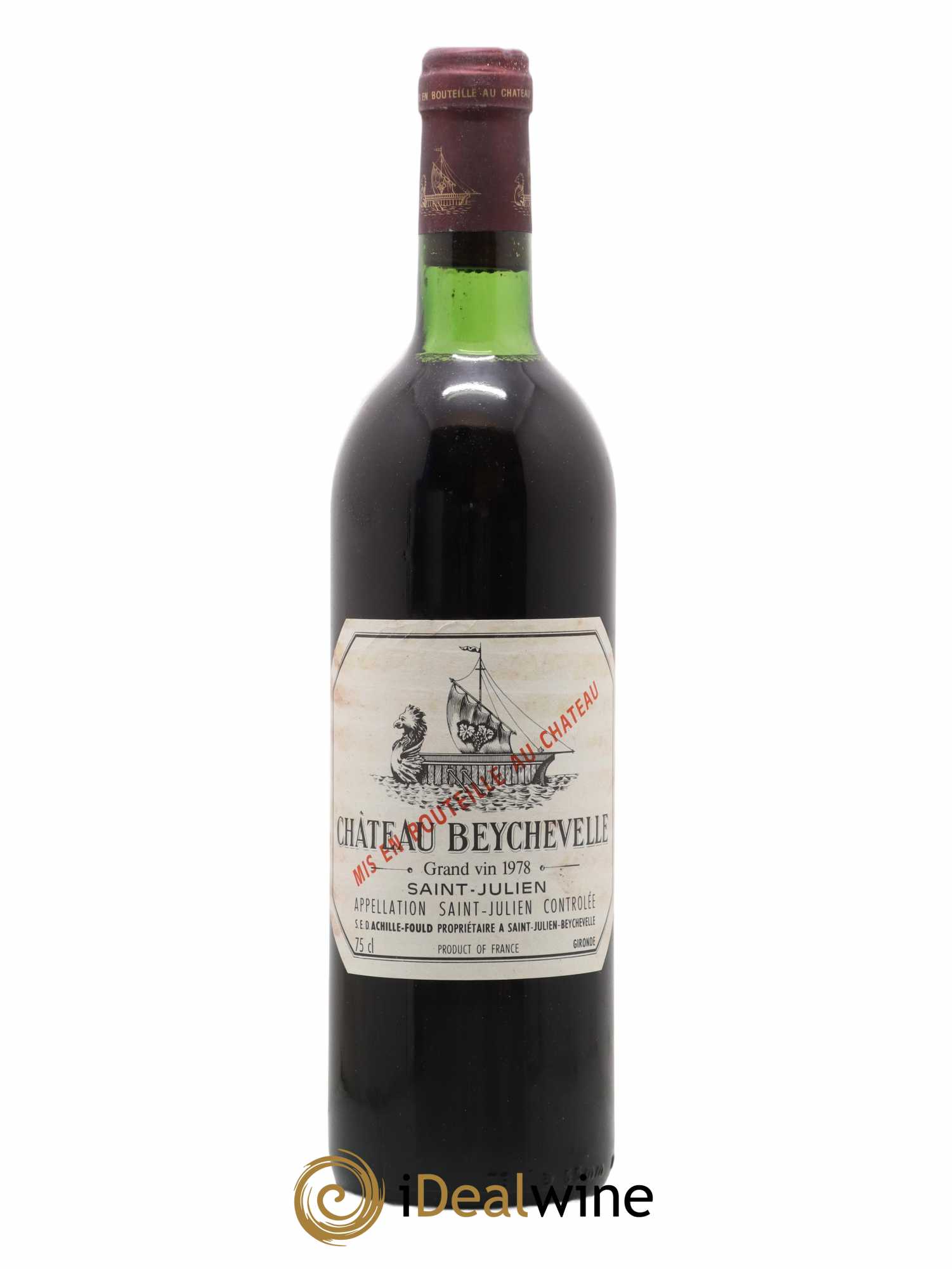 Château Beychevelle 4ème Grand Cru Classé 1978 - Lot de 1 bouteille - 0